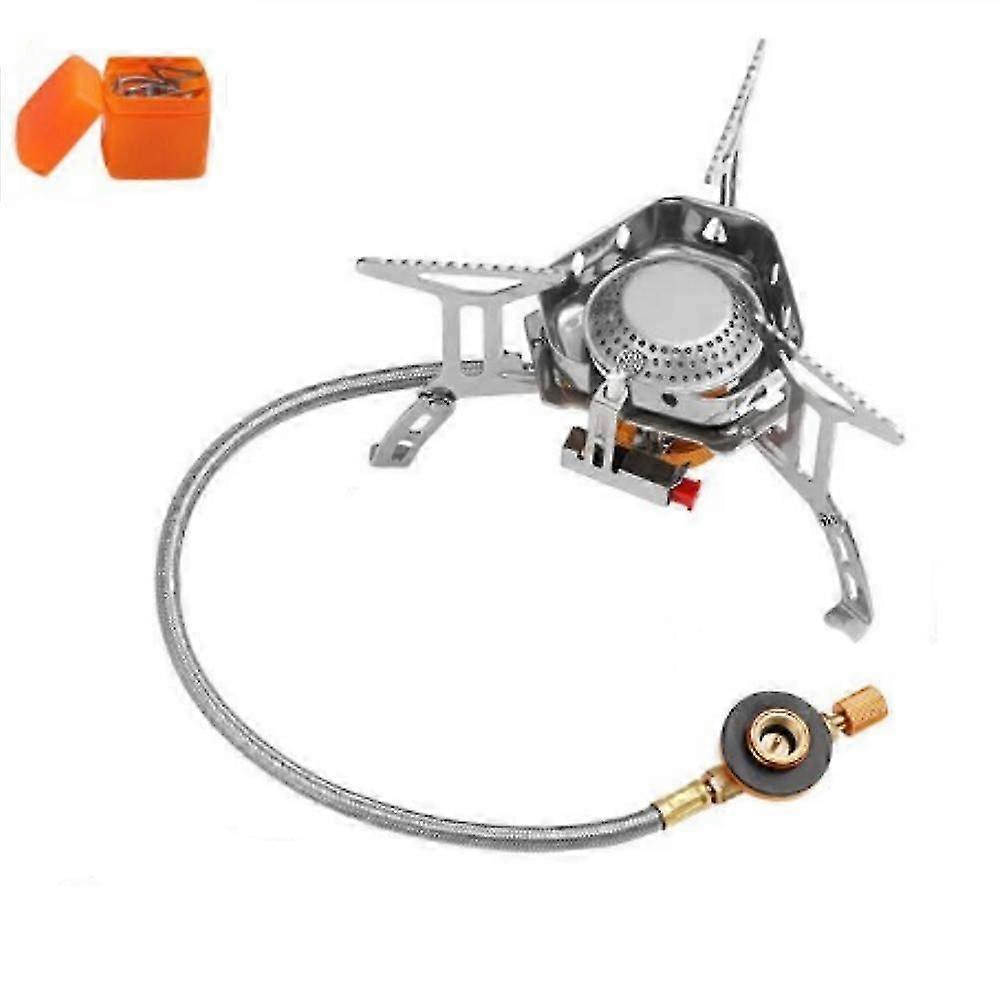 Moose Rocket Stove, Outdoor Portable Double-Layer Windproof Three-Burner Stove