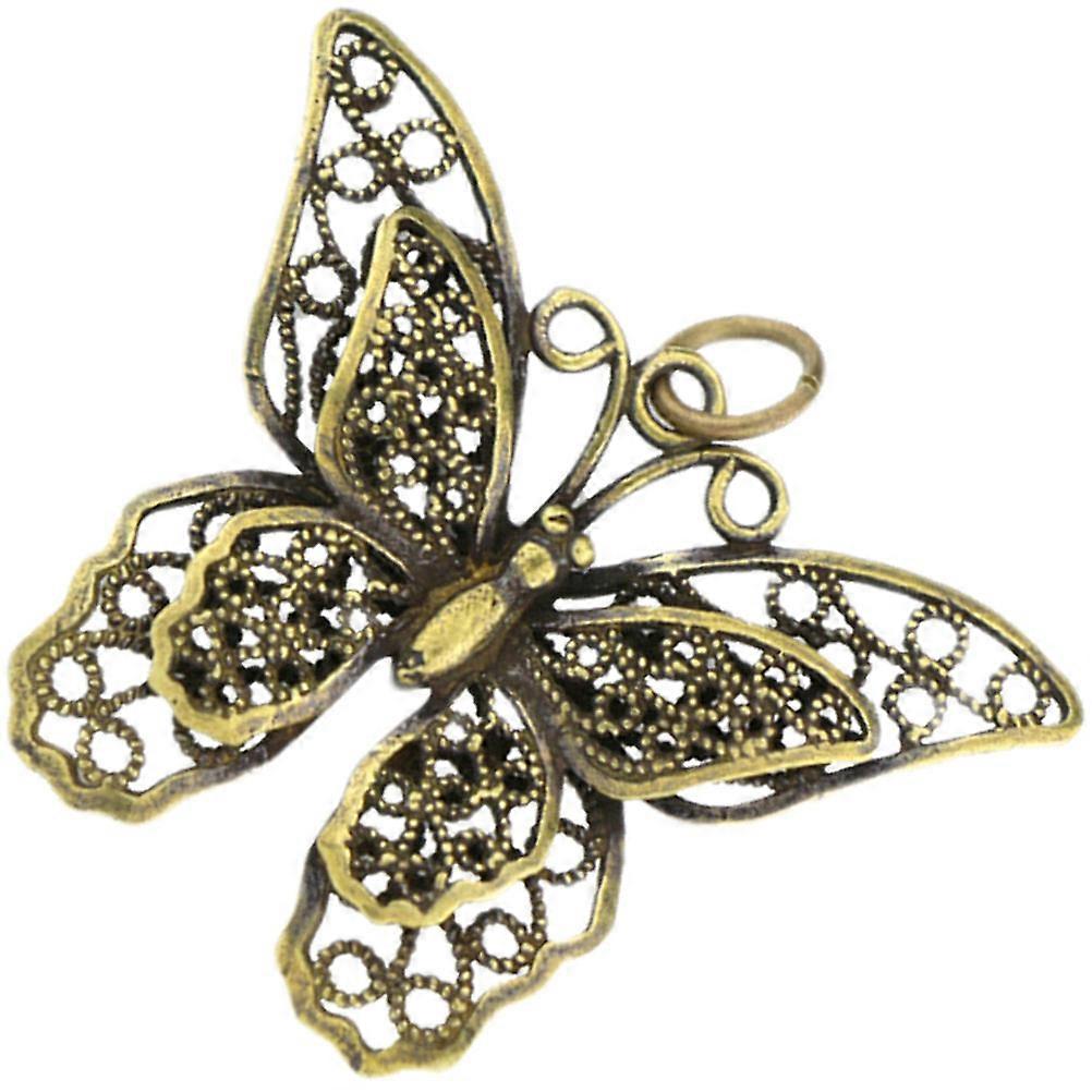 Golden Brass Keychain Pendant Decorative Ornament for Bags and Car Keys Compact Size 1Pc