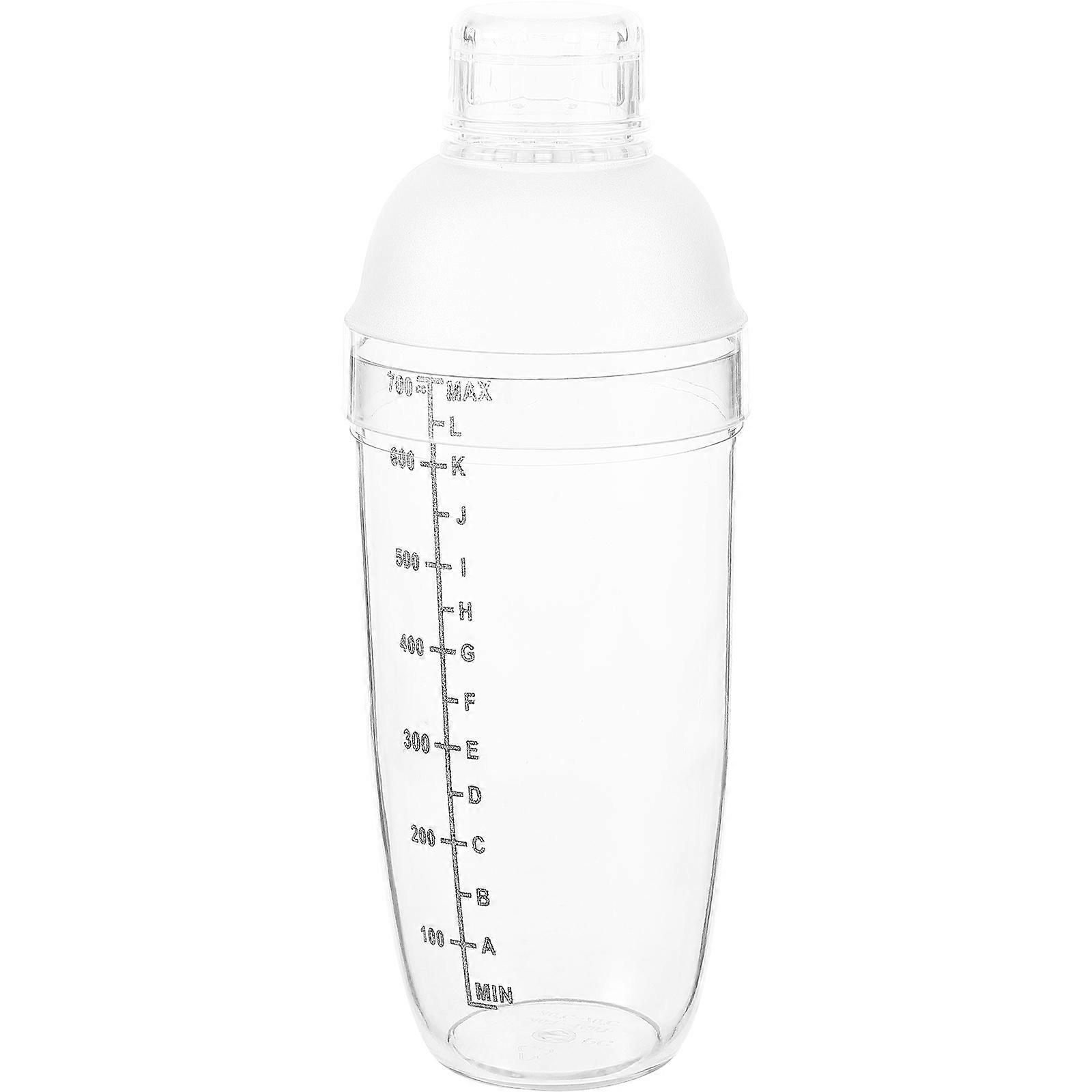Clear Bar Shaker Hand Shake Cup with Measuring Scale for Cocktails, Wine, and Milk Tea – Leak Proof Design, Temperature Resistant for Home and Bar Use
