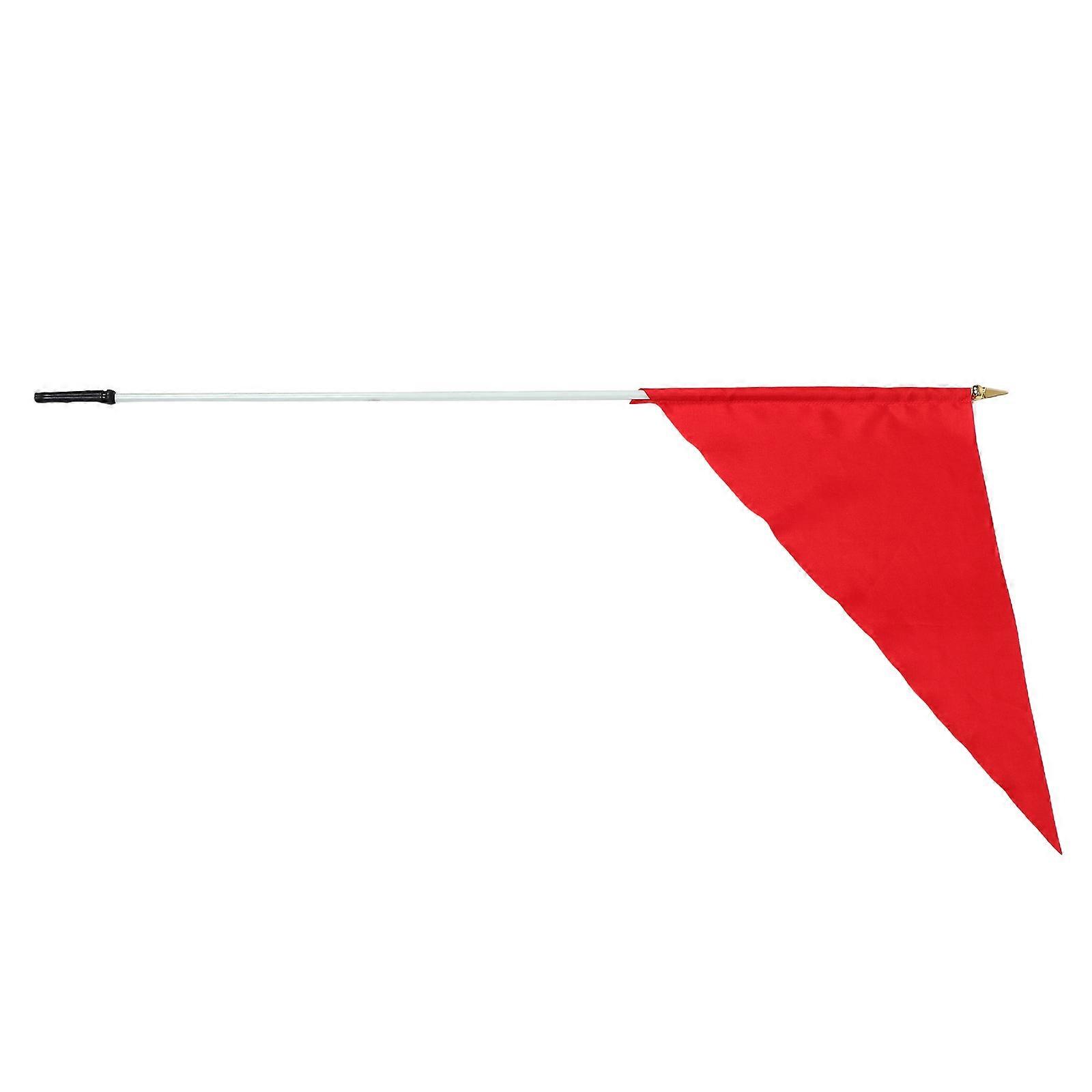 Motorcycle Safety Flagpole with High Visibility Triangle Flag – Heavy Duty Design for ATVs, Golf Carts, and Off Road Bikes – Enhances Visibility in