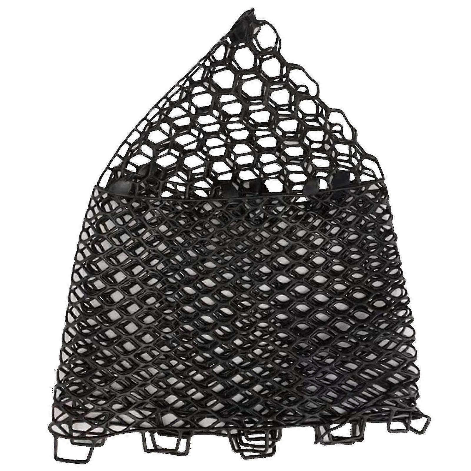 Fishing Landing Net Universal Wear-Resistant Rubber Snag Free Fishing Landing Net Replacement For Outdoor(1Pcs, Black)
