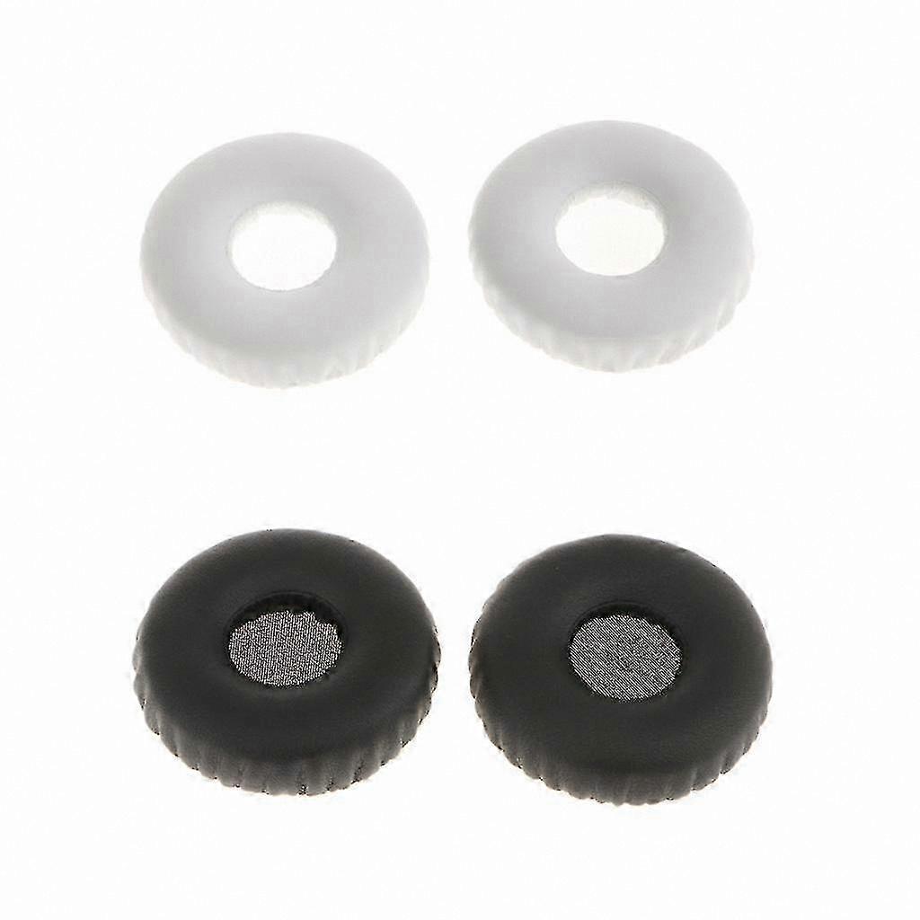 Replacement Ear Pads for E40 Series Headphones, Soft Cushions, Black and White, Set of 4