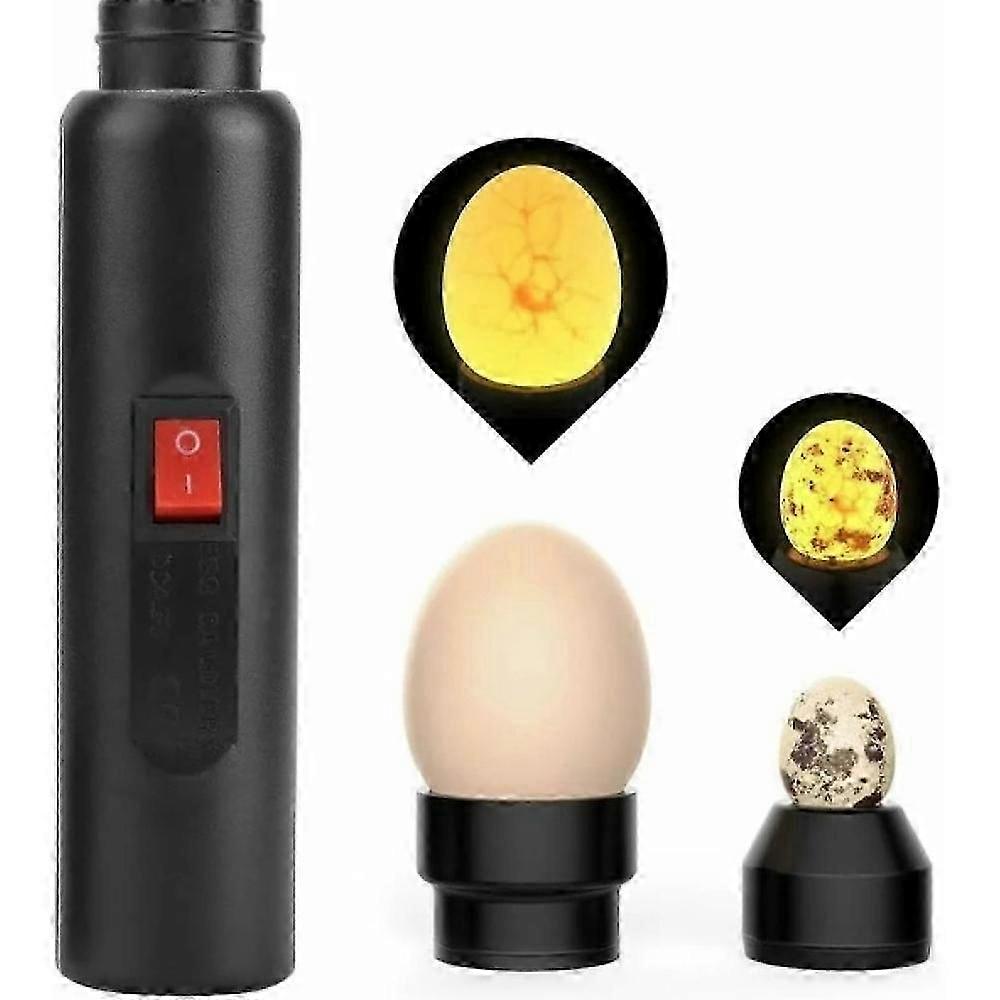 Portable LED Egg Tester for Incubation, Cane Light for Poultry Egg Checking