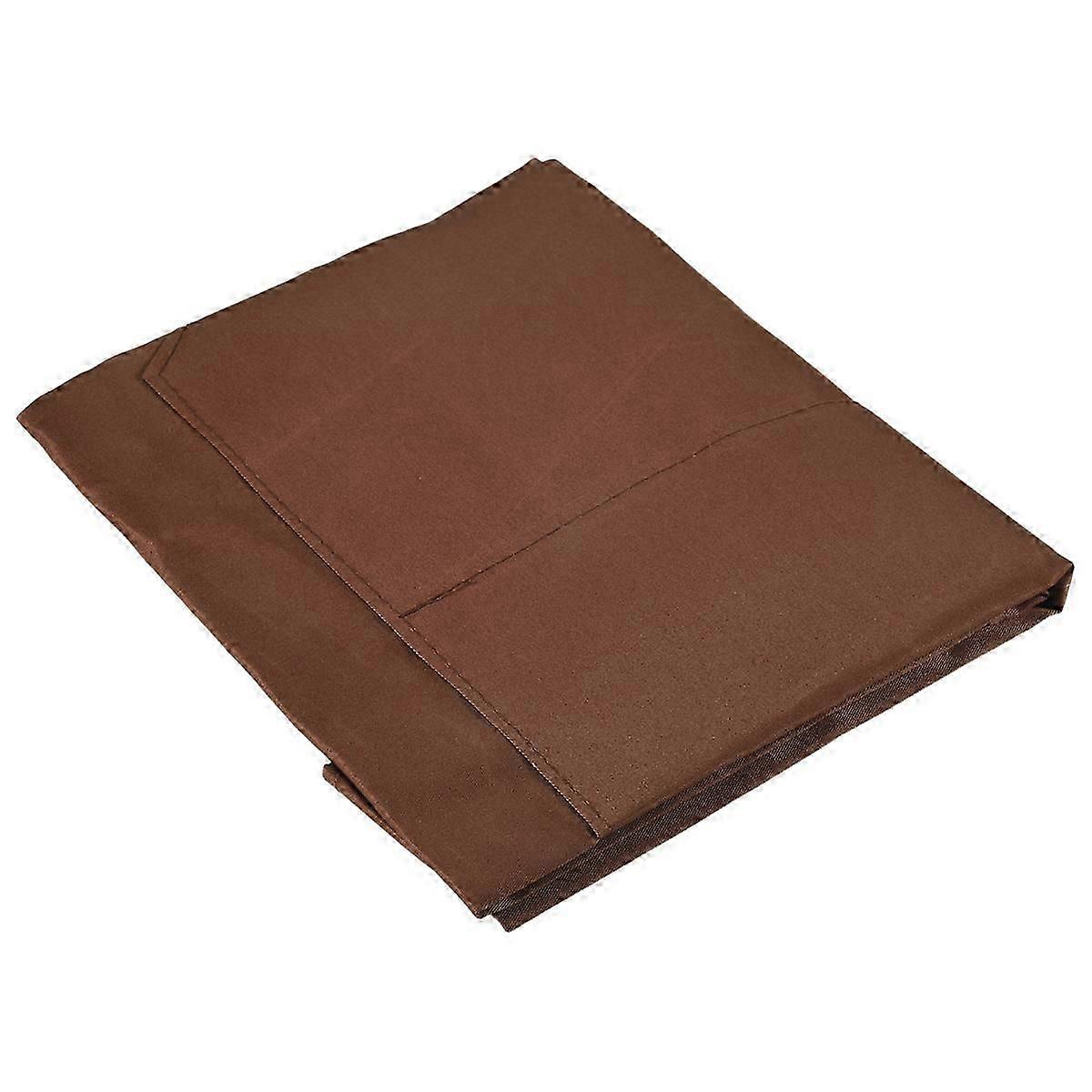 Plain Apron Front Pocket for Butchers Kitchen Cooking Craft Baking Waiter - Brown