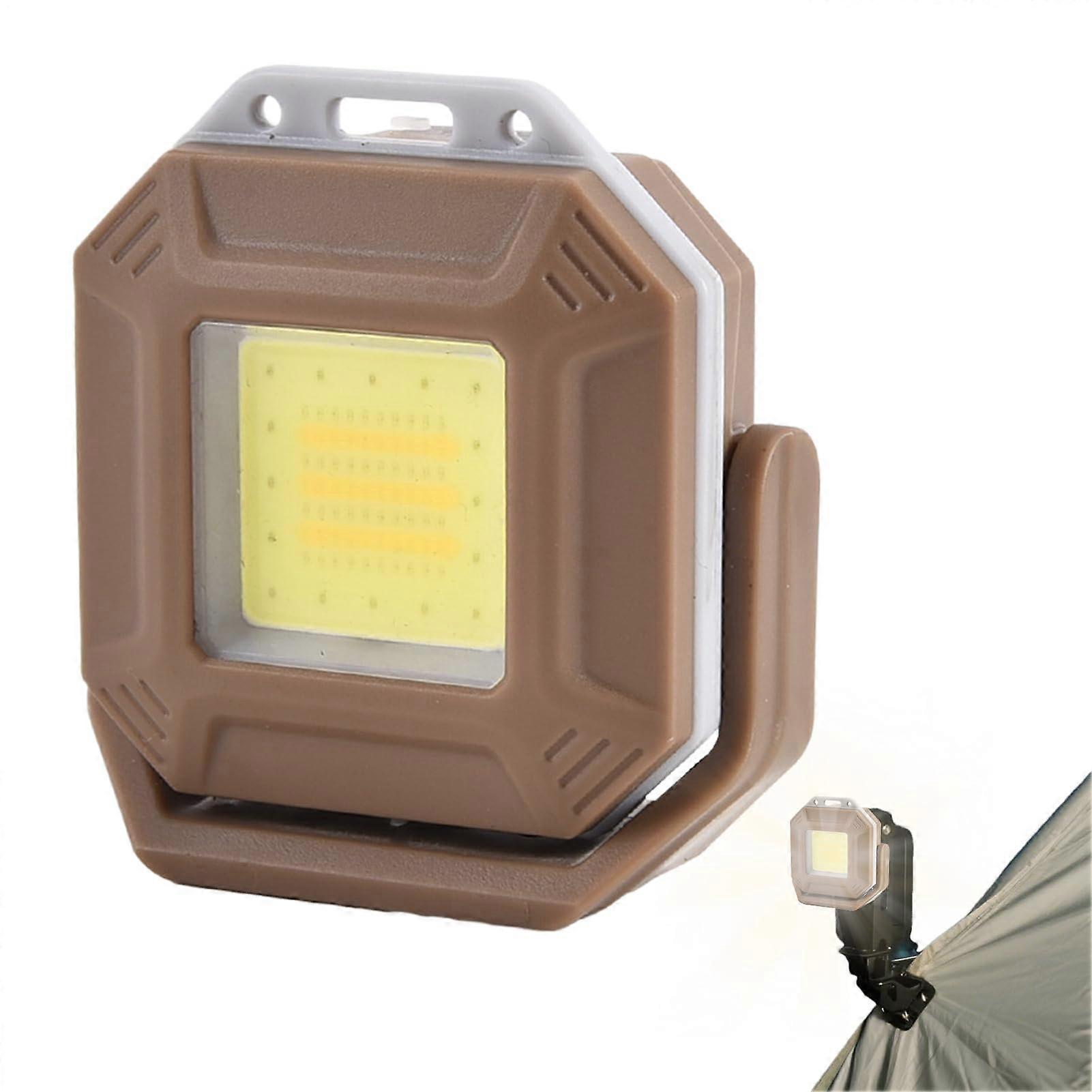 Magnetic Camping Light, Multifunctional Camping Lantern, Bright Waterproof MultiPurpose USB Light for Home, Workshop, Boat Use, Khaki