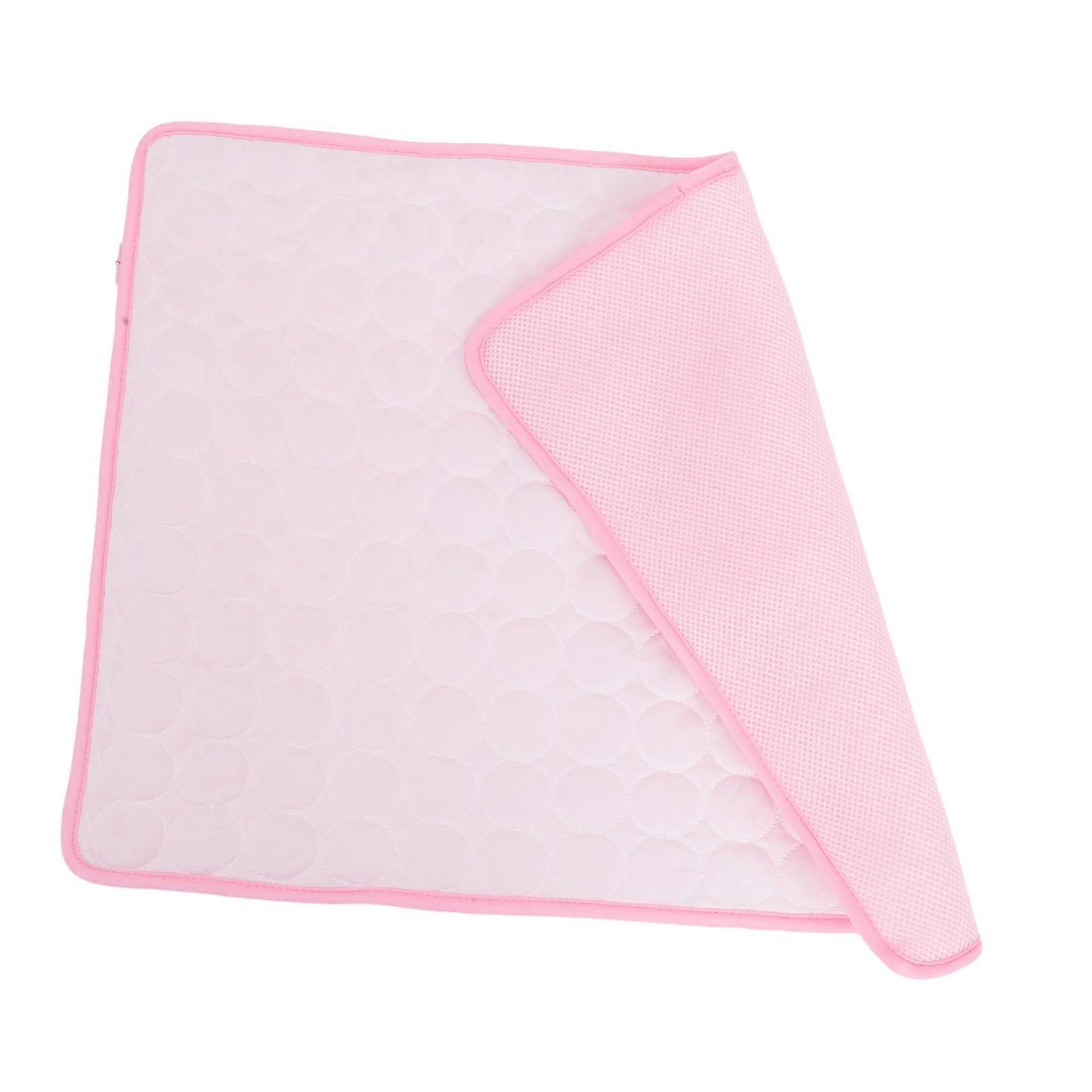 Pet cooling mat, nonslip and breathable summer pad for cats to lie on, prevents overheating.