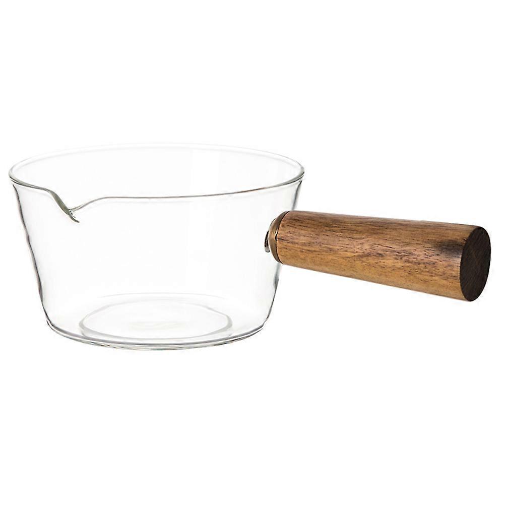 1 Pc High Temperature Resistant Milk Pot Heatable Borosilicate Instant Noodle Pot