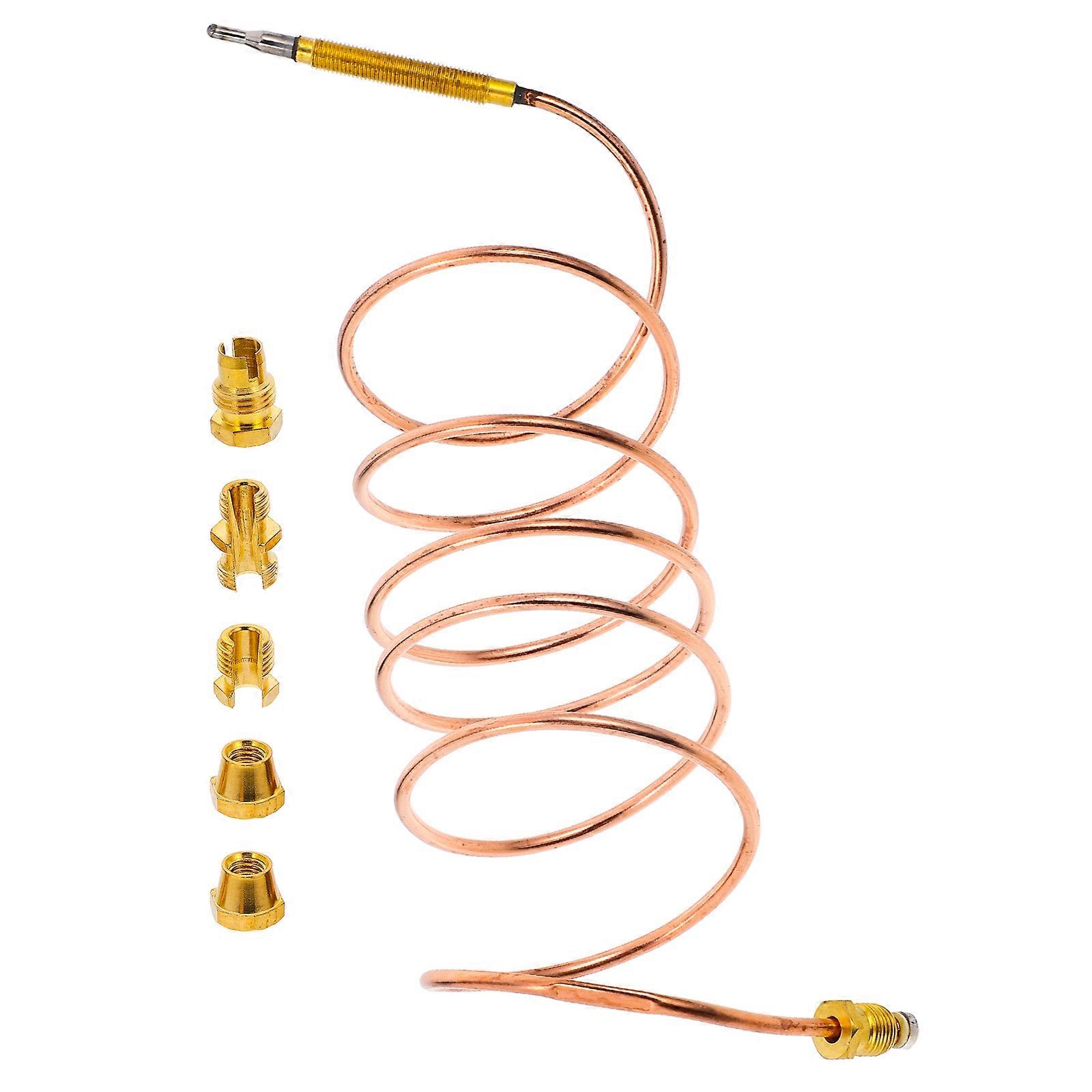 Universal Gas Stove Thermocouple Kit for Repairing Use Copper Golden Long Life Easy Maintenance Versatile 1 Set