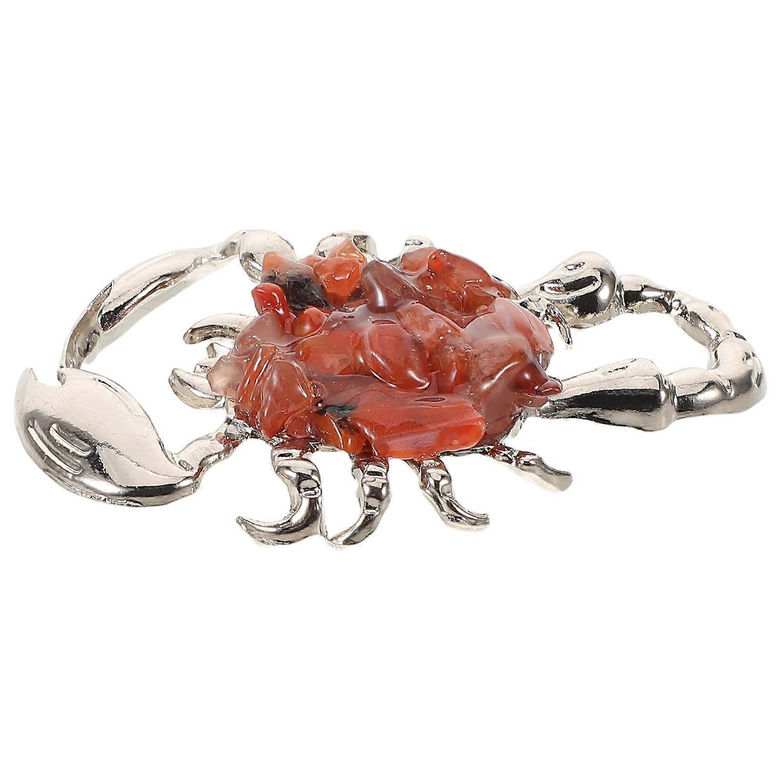 Artistic Metal Miniature Scorpion Figurine for Home Office Decoration – Sophisticated Design for Desks and Shelves