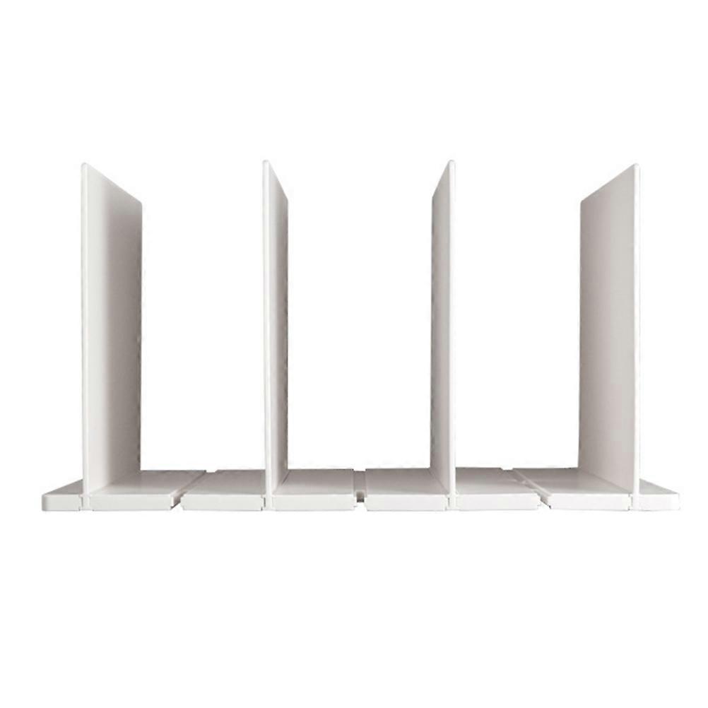 Plastic Shelf Dividers for Home Use White Adjustable Dividers to Organize Clothes Books 7.8 Inches