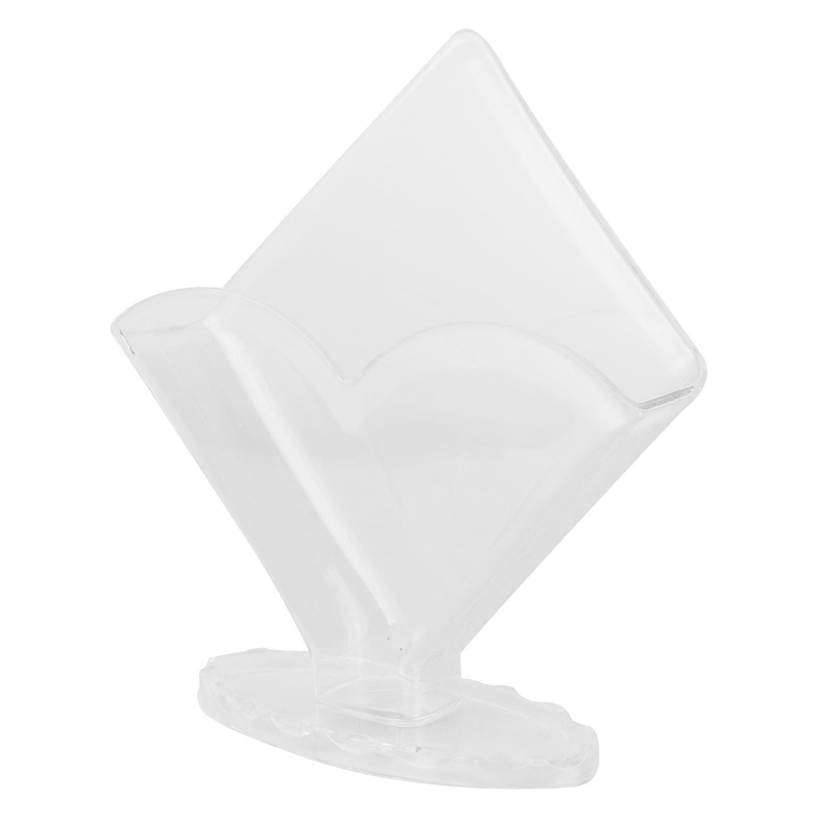 ホームホテルレストラン用装飾ティッシュホルダーアクリル直立 18x16.5x12cm シンプルファッショナブル 1Set