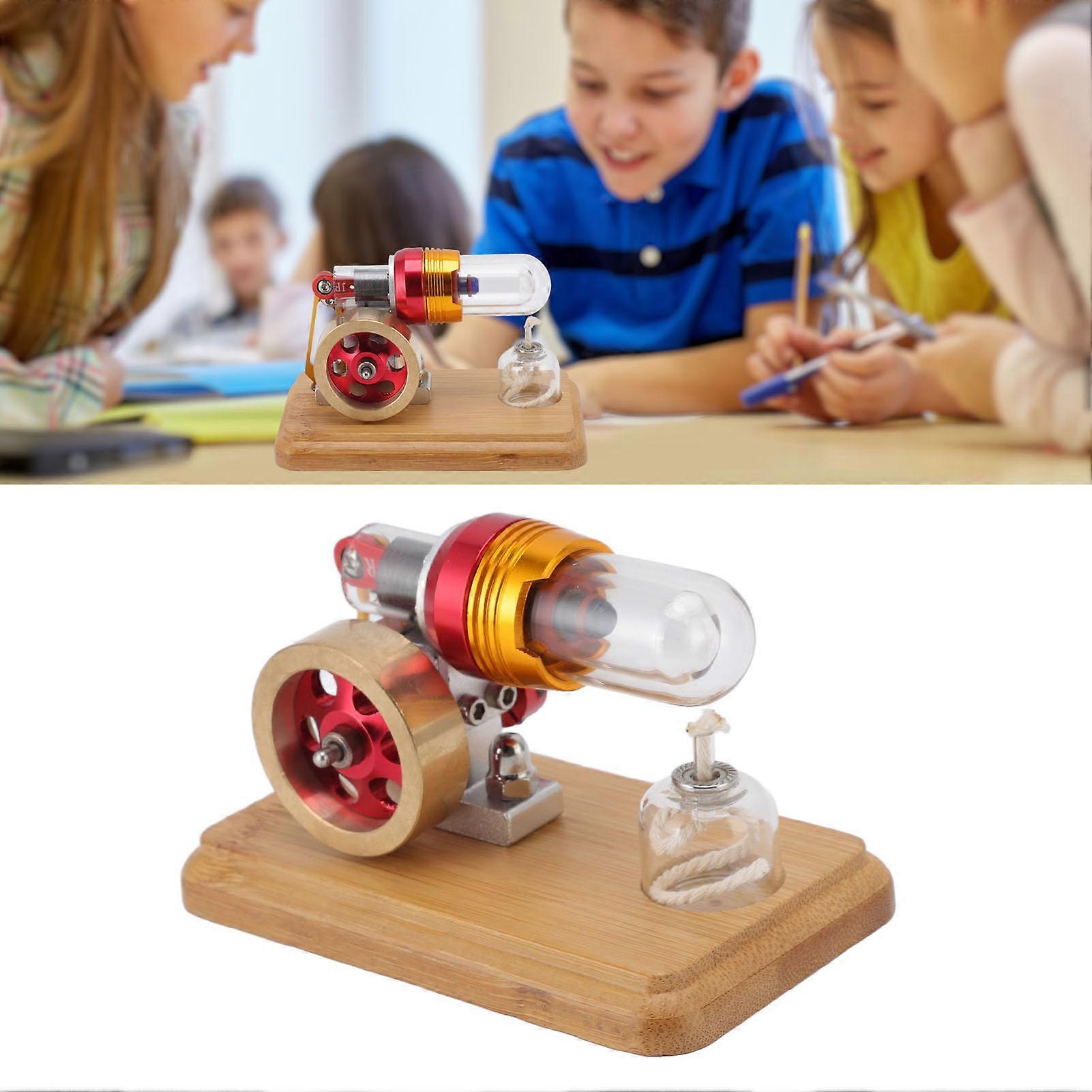 Stirling Engine Model Free Piston Physics Science Experiment Toy for Birthday Gifts