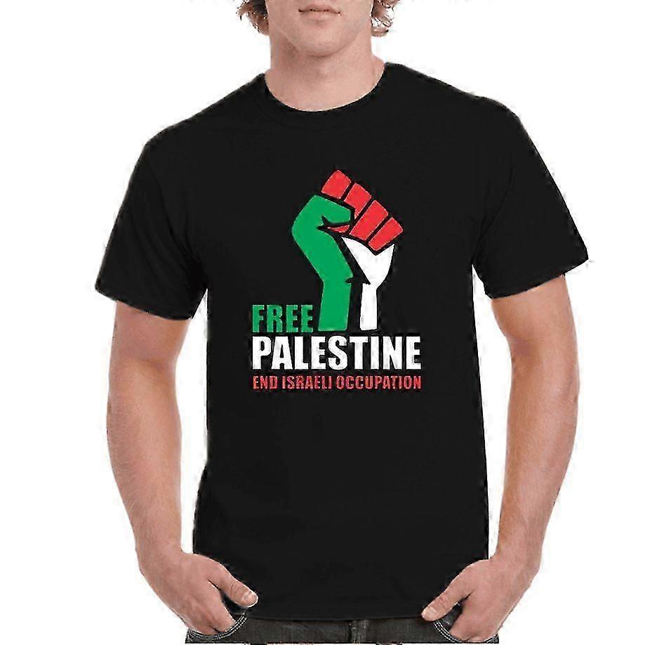 فلسطين عارضة تي شيرت رجل بأكمام قصيرة