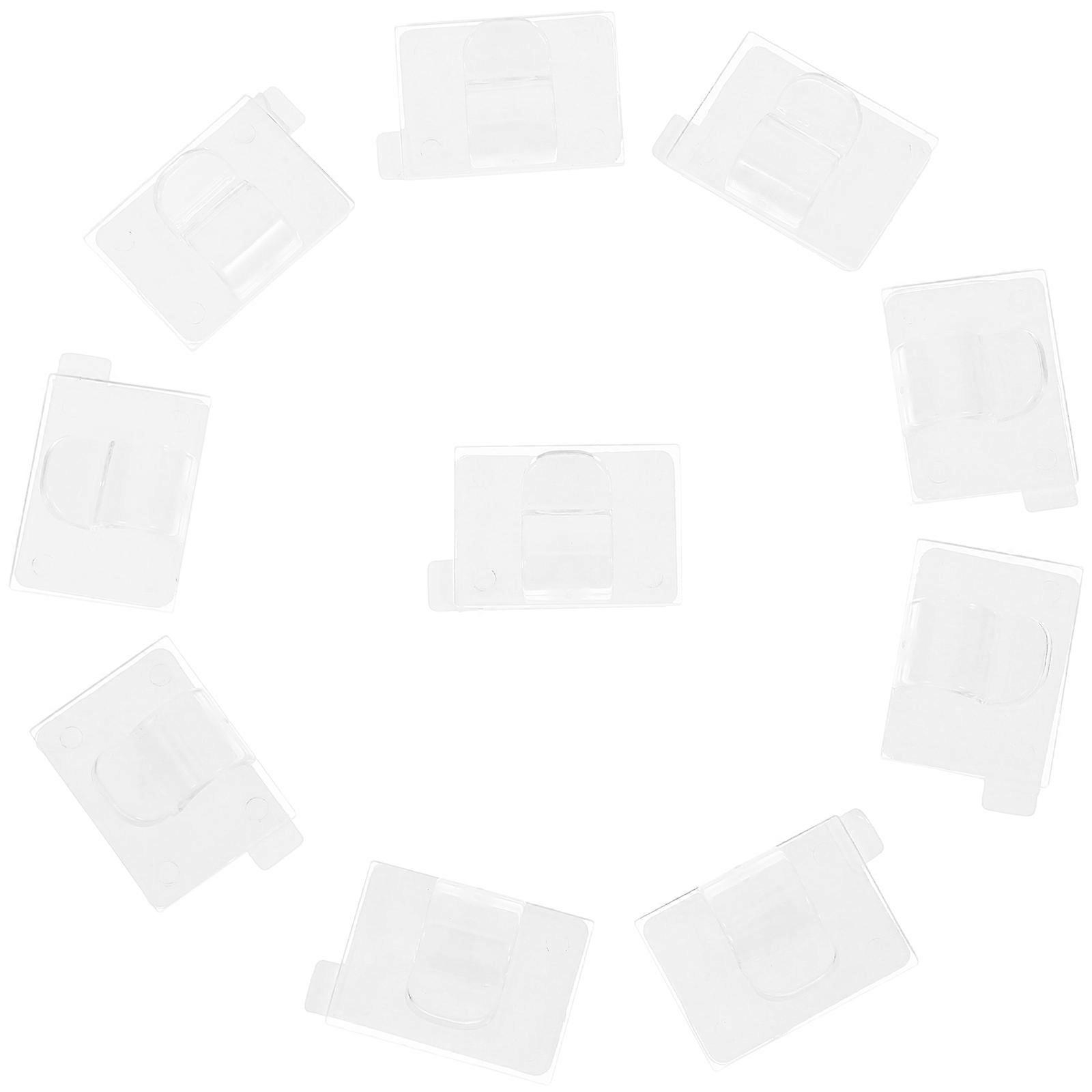 Christmas String Light Hooks Clear PP Material for Outdoor Decorations Easy Installation Transparent 10pcs