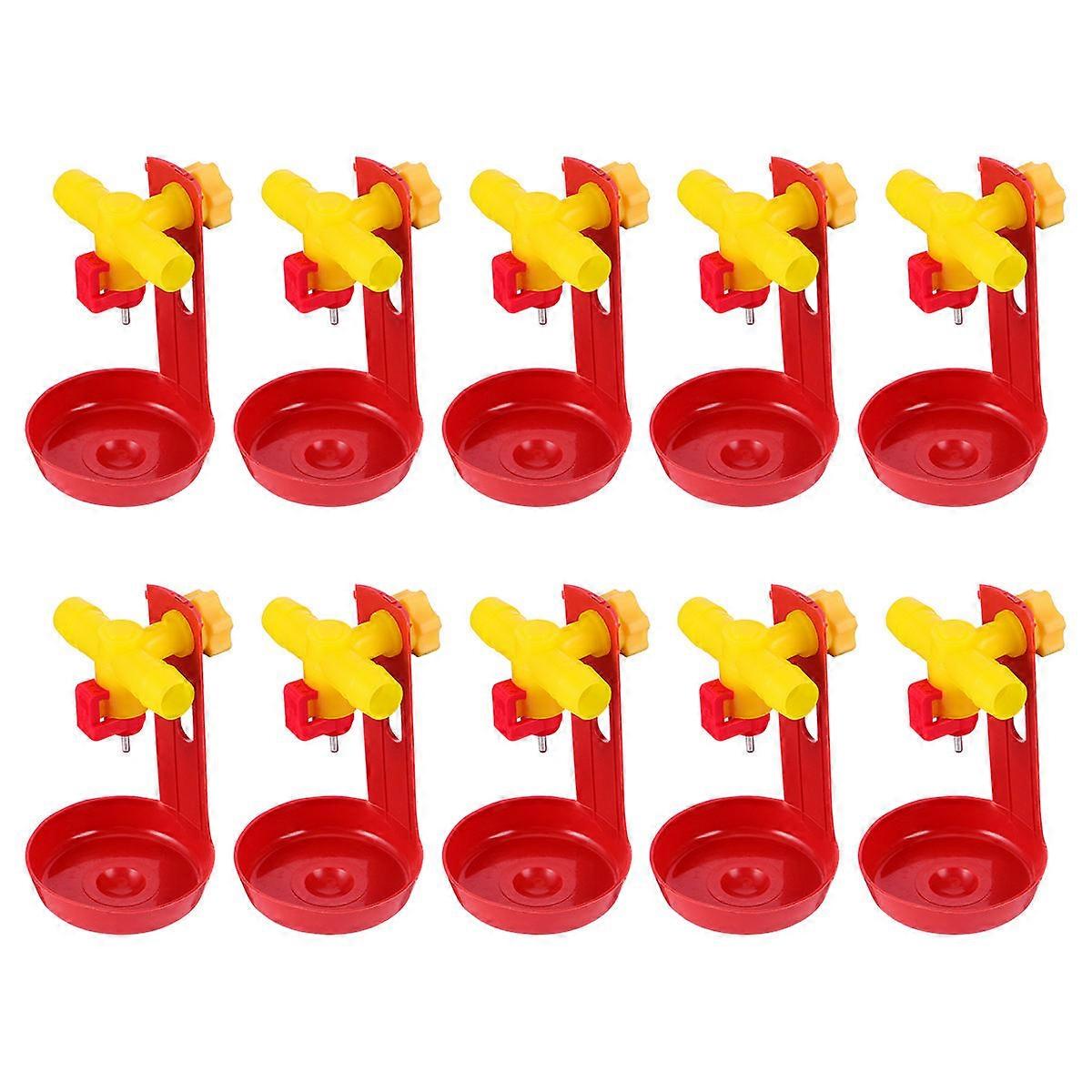 Masteelf 10PCS Poultry Nipples Water Drinking Dispenser Drinker Waterer