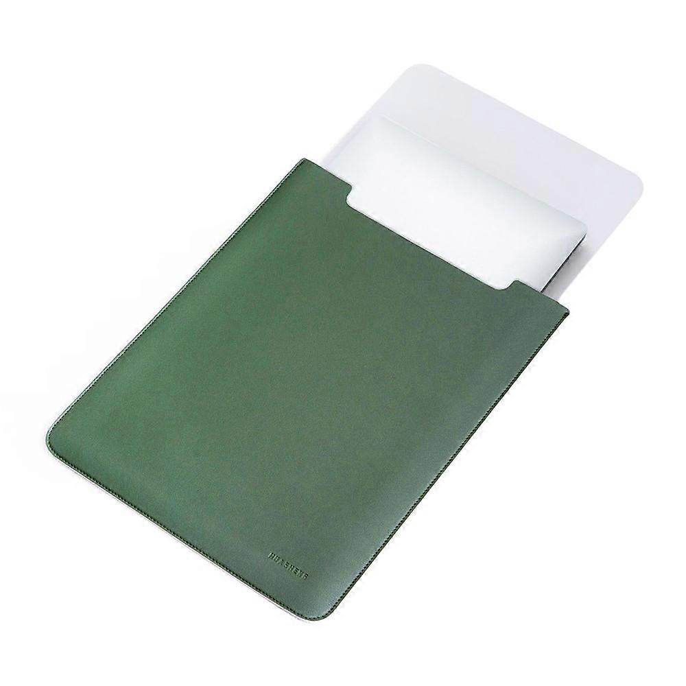 HUASHENG Vertical Protective Case for 15 / 15.4 Inch Laptop Sleeve Double-Sided PU Leather Notebook Bag