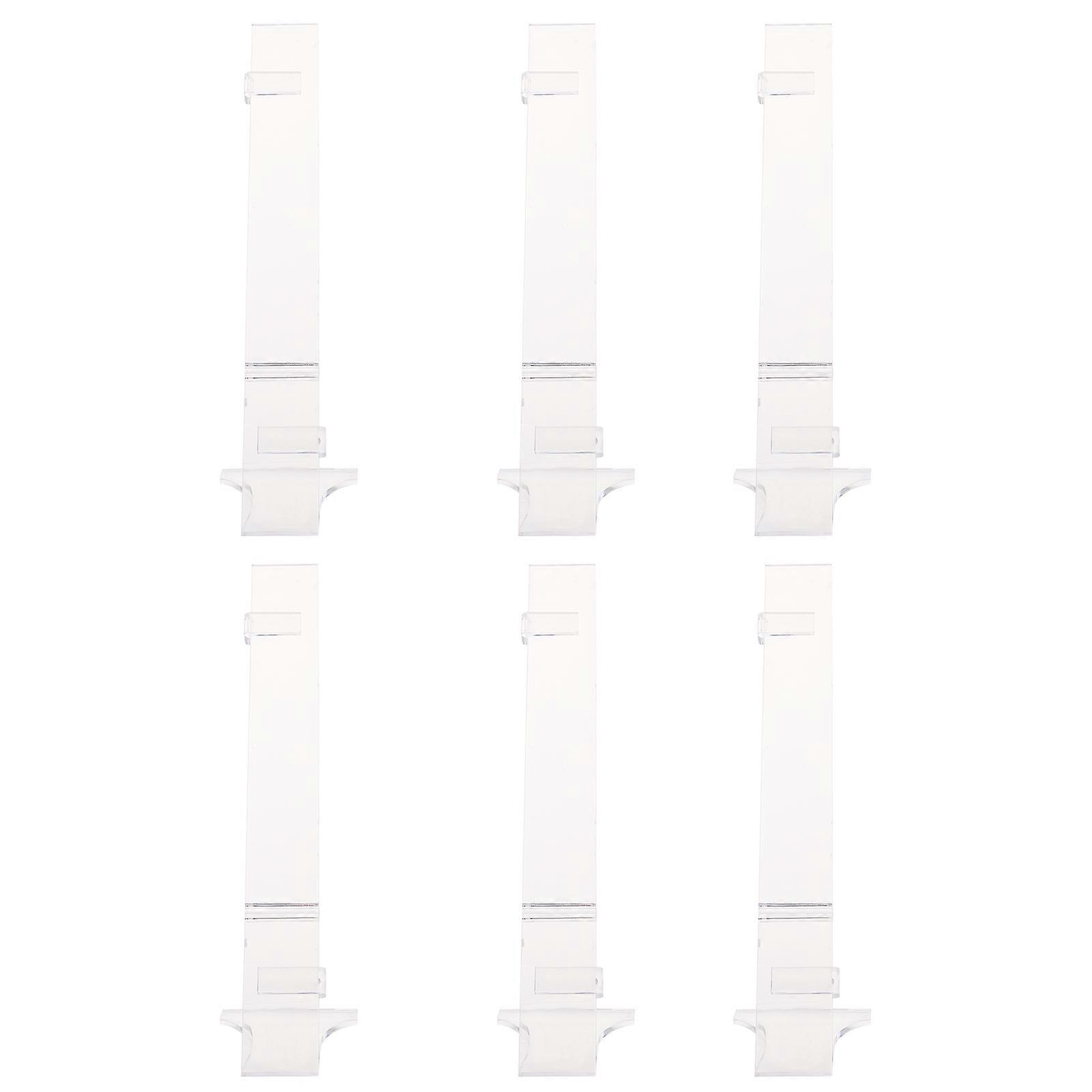 Transparent Watch Display Stand For Home Display Storage 23.3X8.3CM Modern Style 6 Pcs
