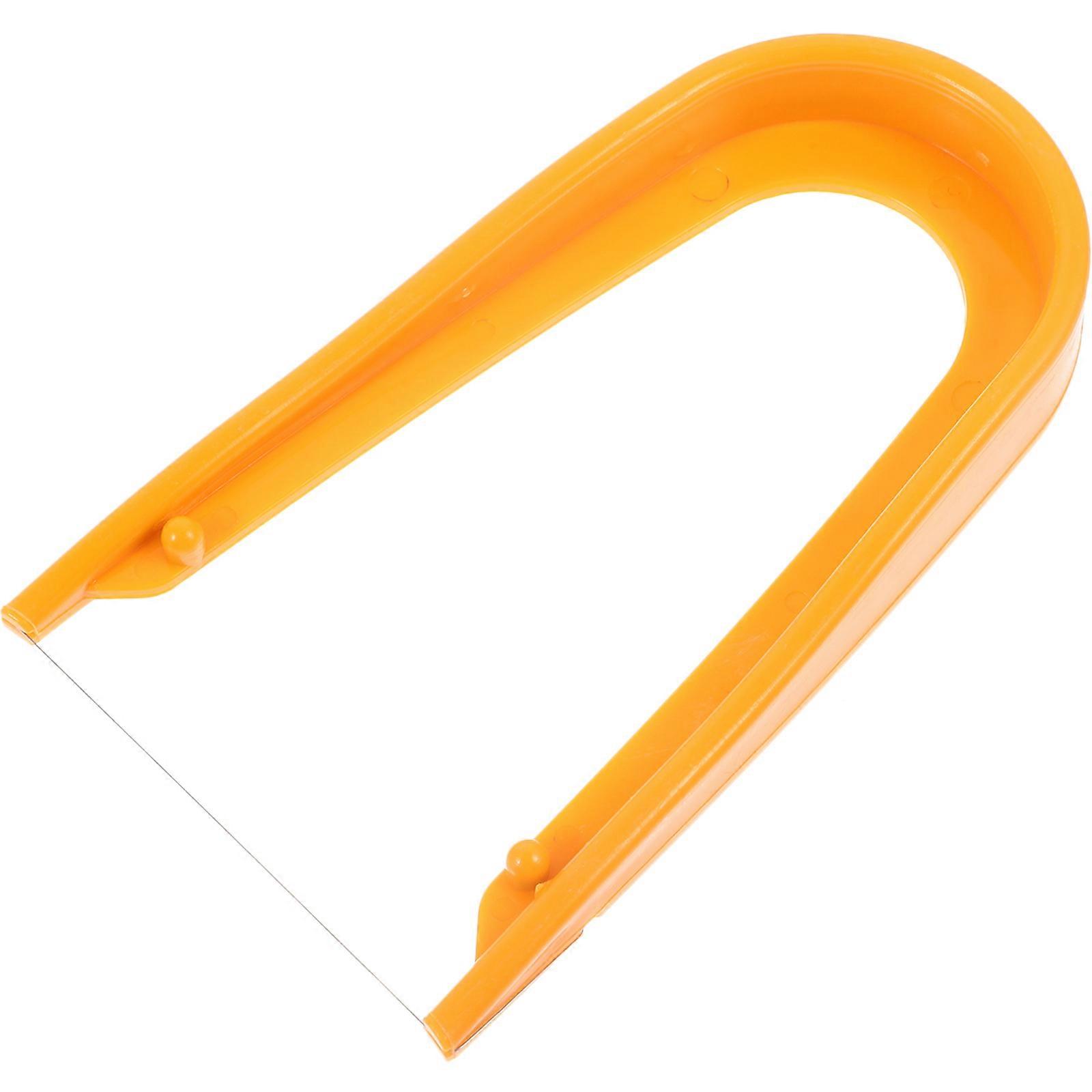 Yellow Clay Cutting Tool with Steel Wire for DIY Pottery Craft Plastic Strong and Durable 0.5mm