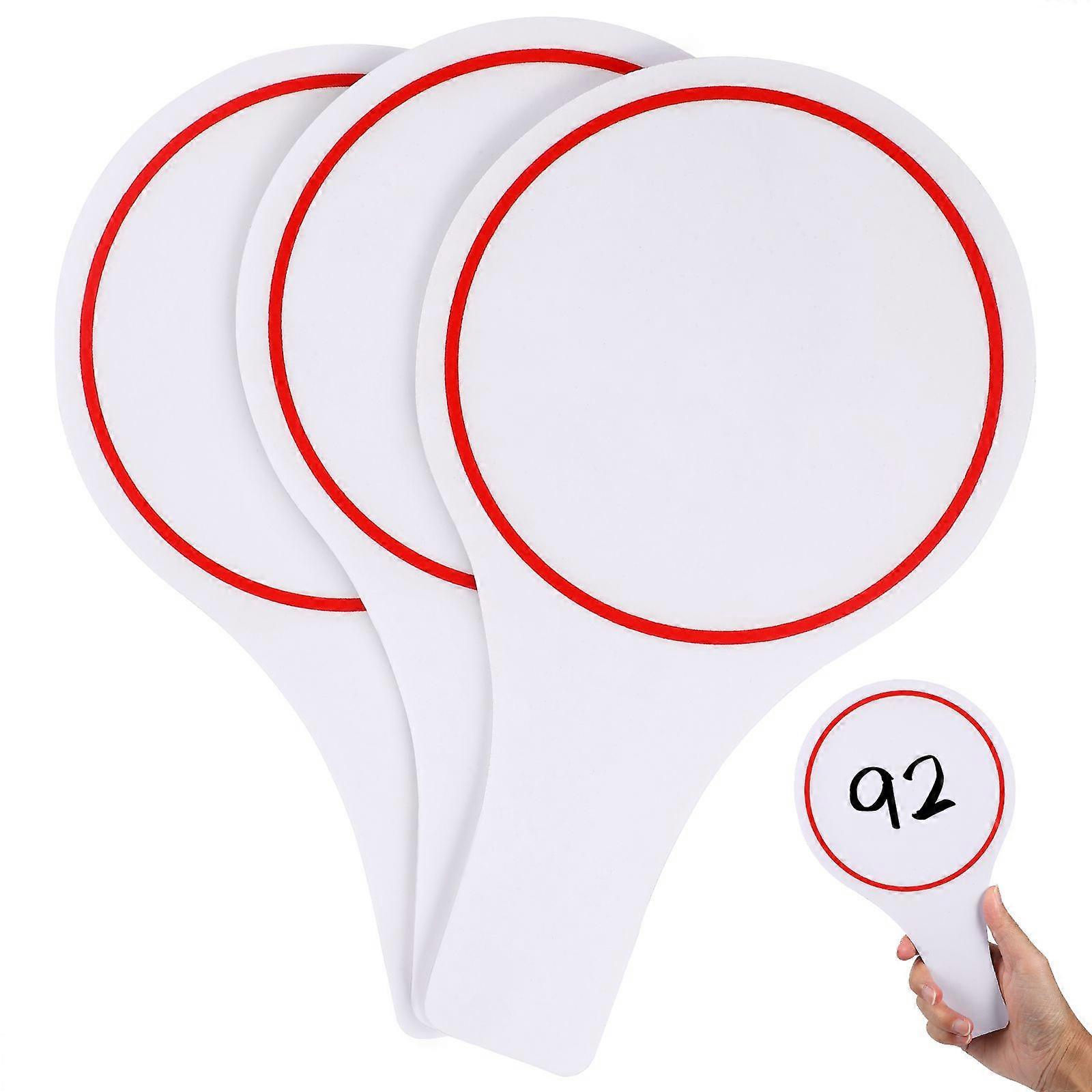3 Pcs Quick Response White Boards Handheld Erasable Writing Board Small Scoreboards for Teacher Student Teaching Props