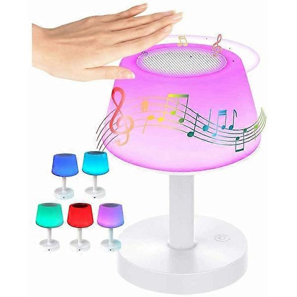 Bedside Lamp with Bluetooth Speaker Lamp, LED Night Light, Mood Light, Table Lamp, Touch RGB