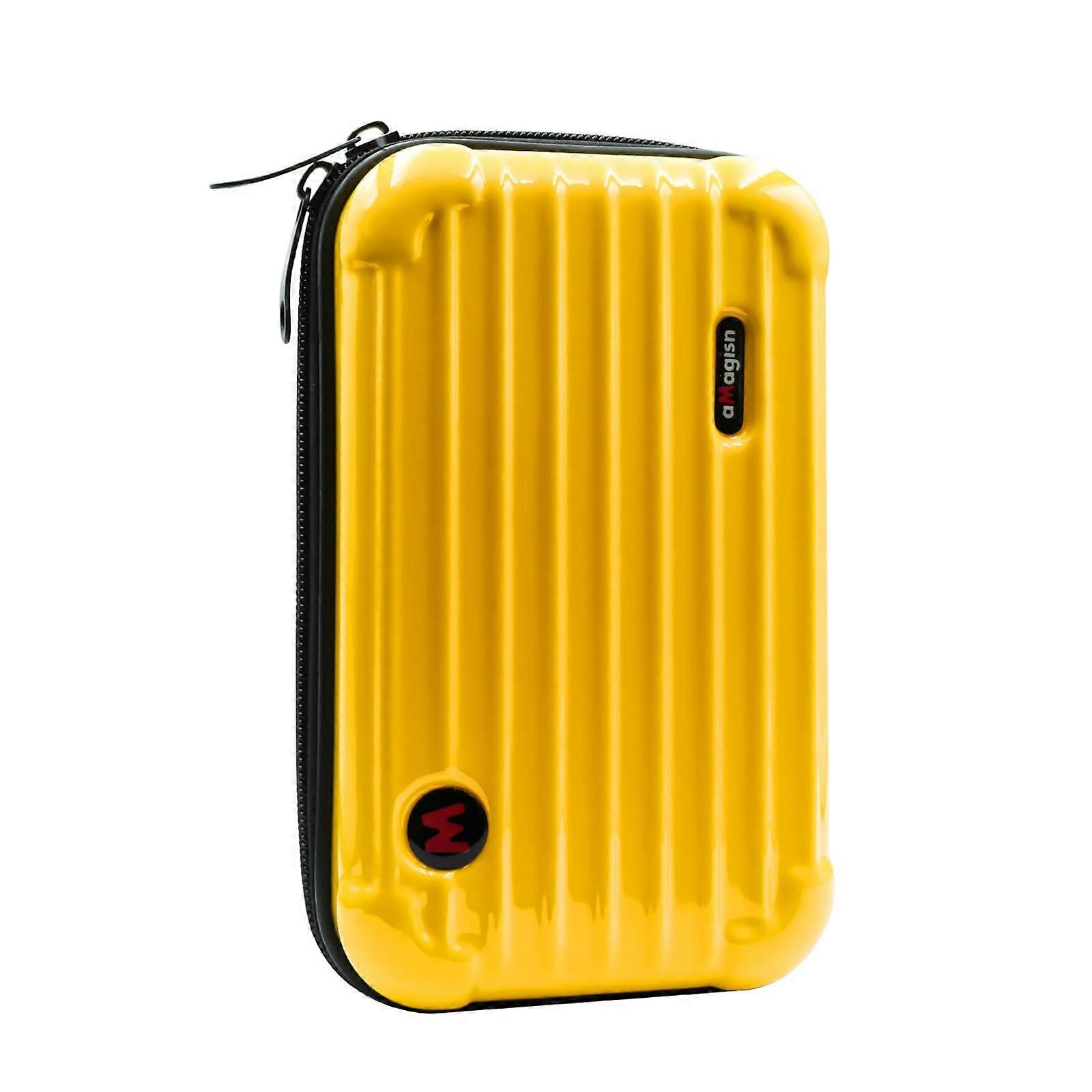 Camera Travel Case Compatible with Insta360 X4, Waterproof Hard Shell Storage Bag, Compact Yellow Design for Action Camera Accessories