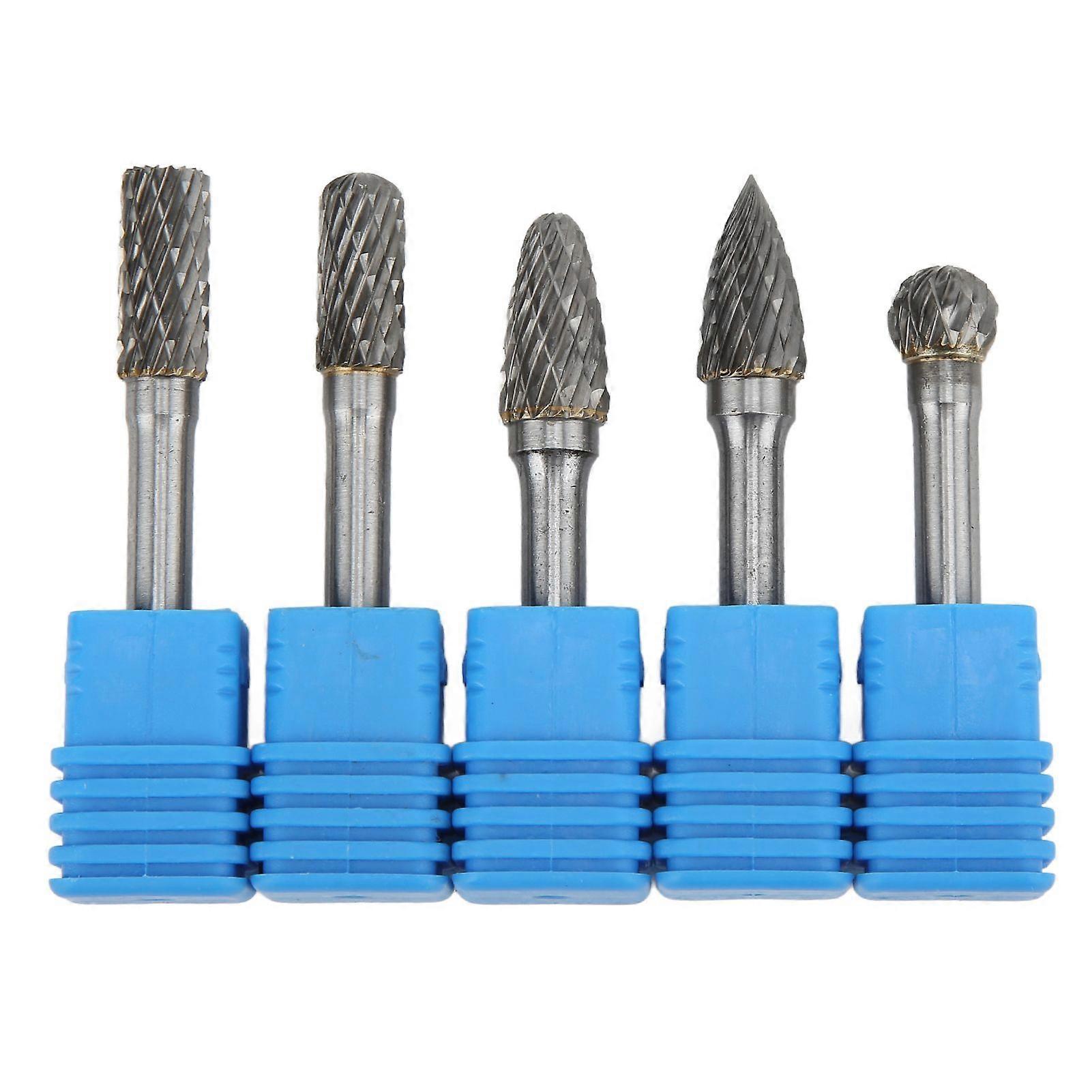 tungsten carbide rotary burr file set 6x10mm double cut for machinery