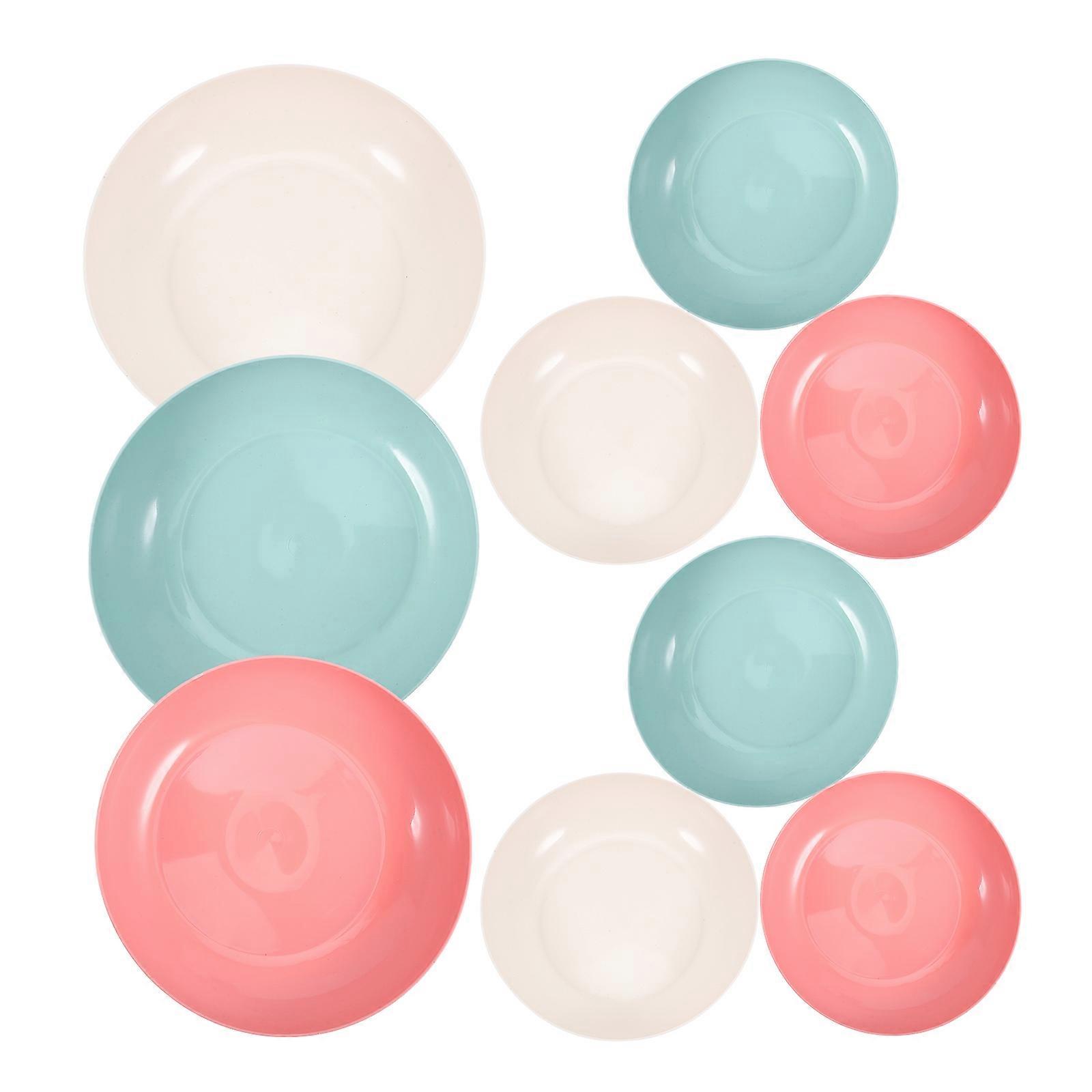 Practical Cat Bowl with NonSlip Base for Small Cats 9 Pieces PP Material