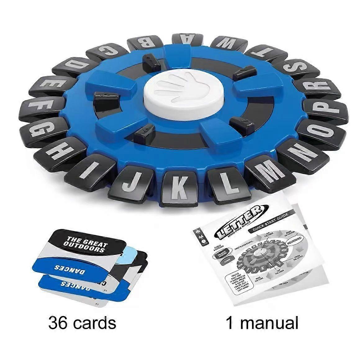 Parent-child interactive fast-paced word game Quick Thinking Letter Pressing Game English Version