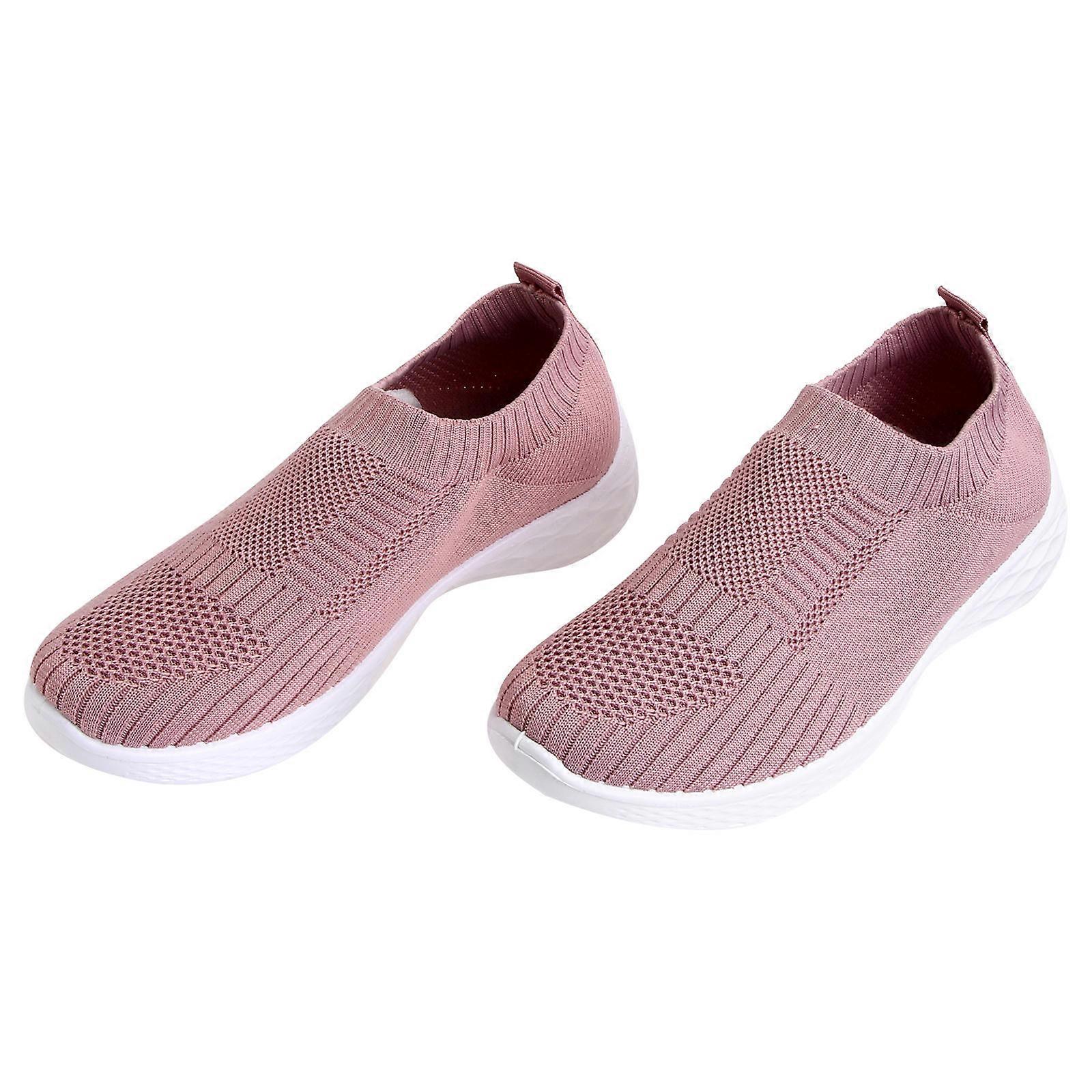 Lightweight Casual Sneakers For Spring And Fall Activities In Pink For Men And Women With Anti-Slip Quality 1 Pair