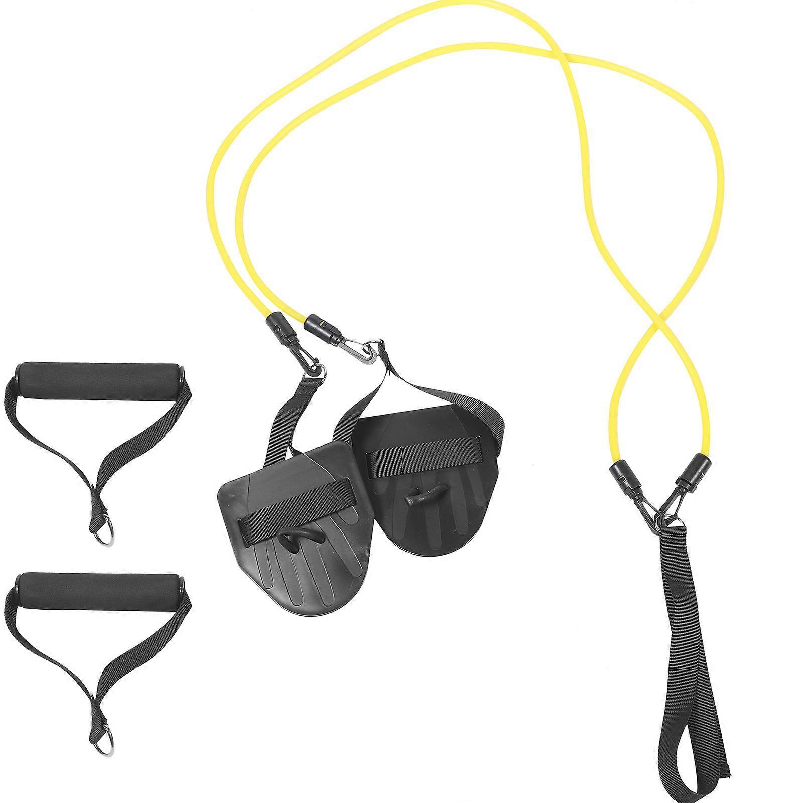 Swimming Resistance Training Set Amateur Swimmers Small Pool Training 68.9X5.1X0.3In Yellow Endurance Training 1 Set