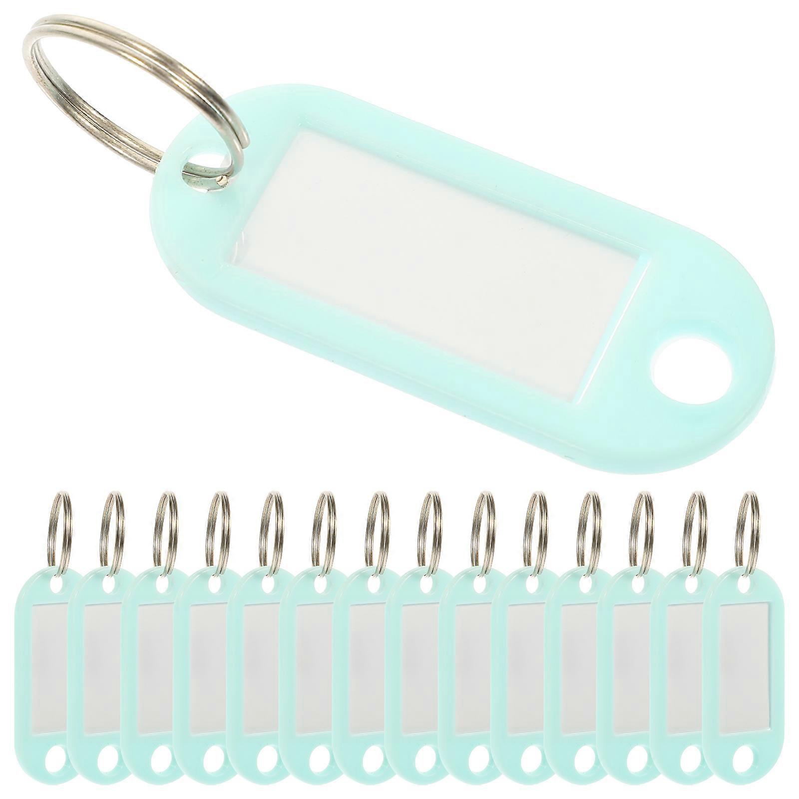 Key Labels For Organization 15Pcs Luggage Tags Travel Identification And Key Classification Simple Design Green