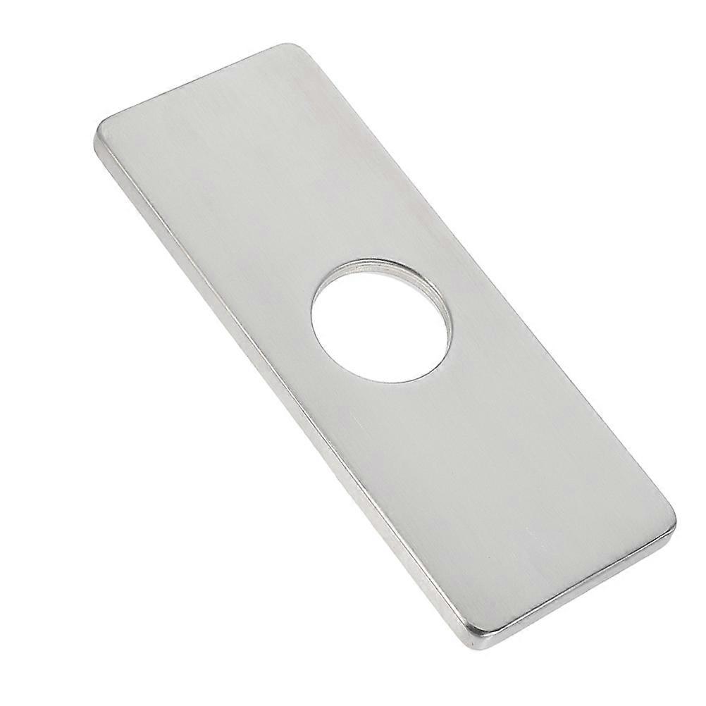 Couvercle de trou de robinet en acier inoxydable pour un usage domestique Surface lisse en argent Conception durable 1 pièce