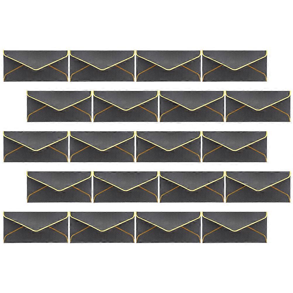 20pcs Black V Shaped Wedding Envelopes for Invitations, Greeting Cards, and Thank You Notes – Elegant, Portable Wraps for Special Occasions