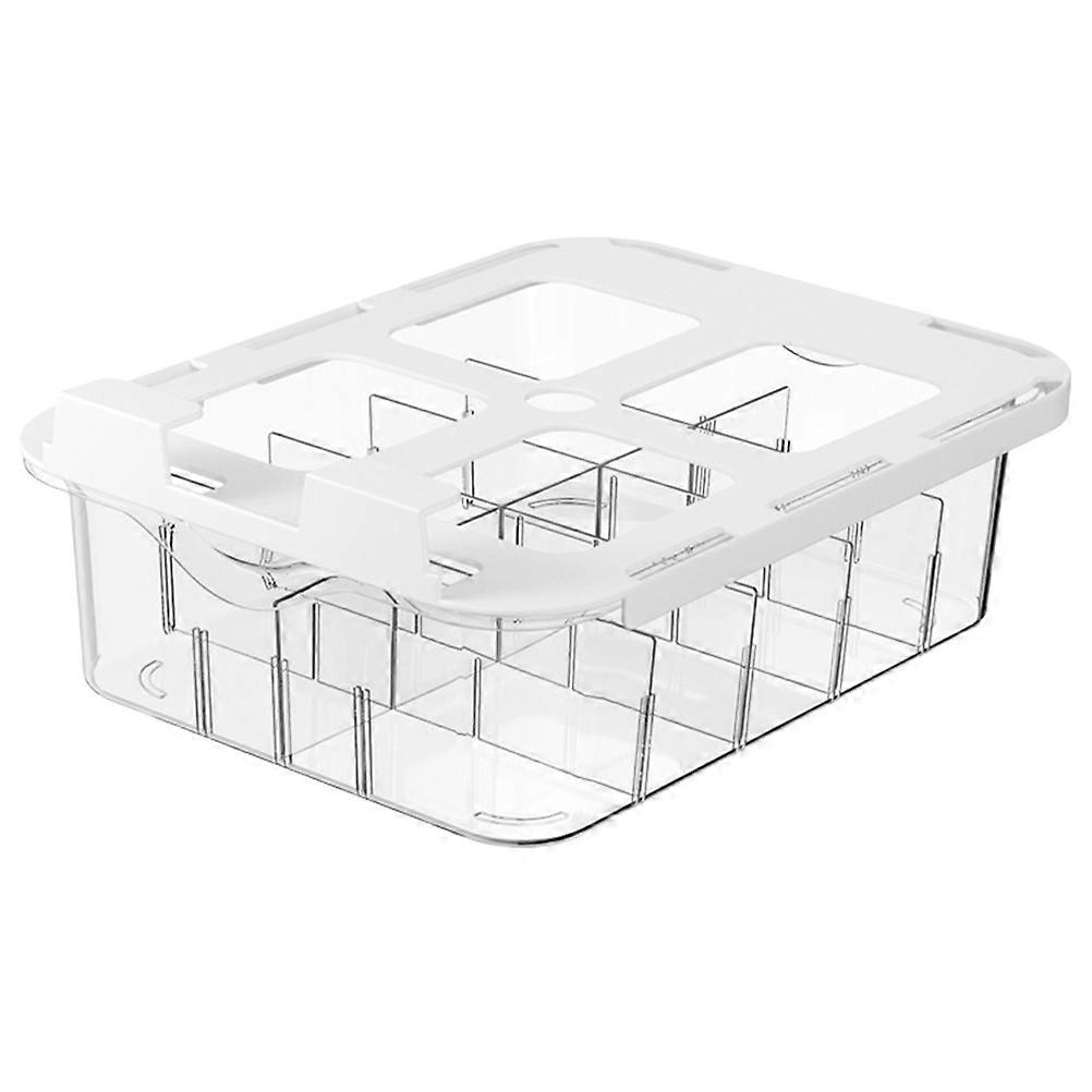 Transparent PET Underwear Storage Box with Lid for Closet Organization 10.5x7.9x4.3 inches