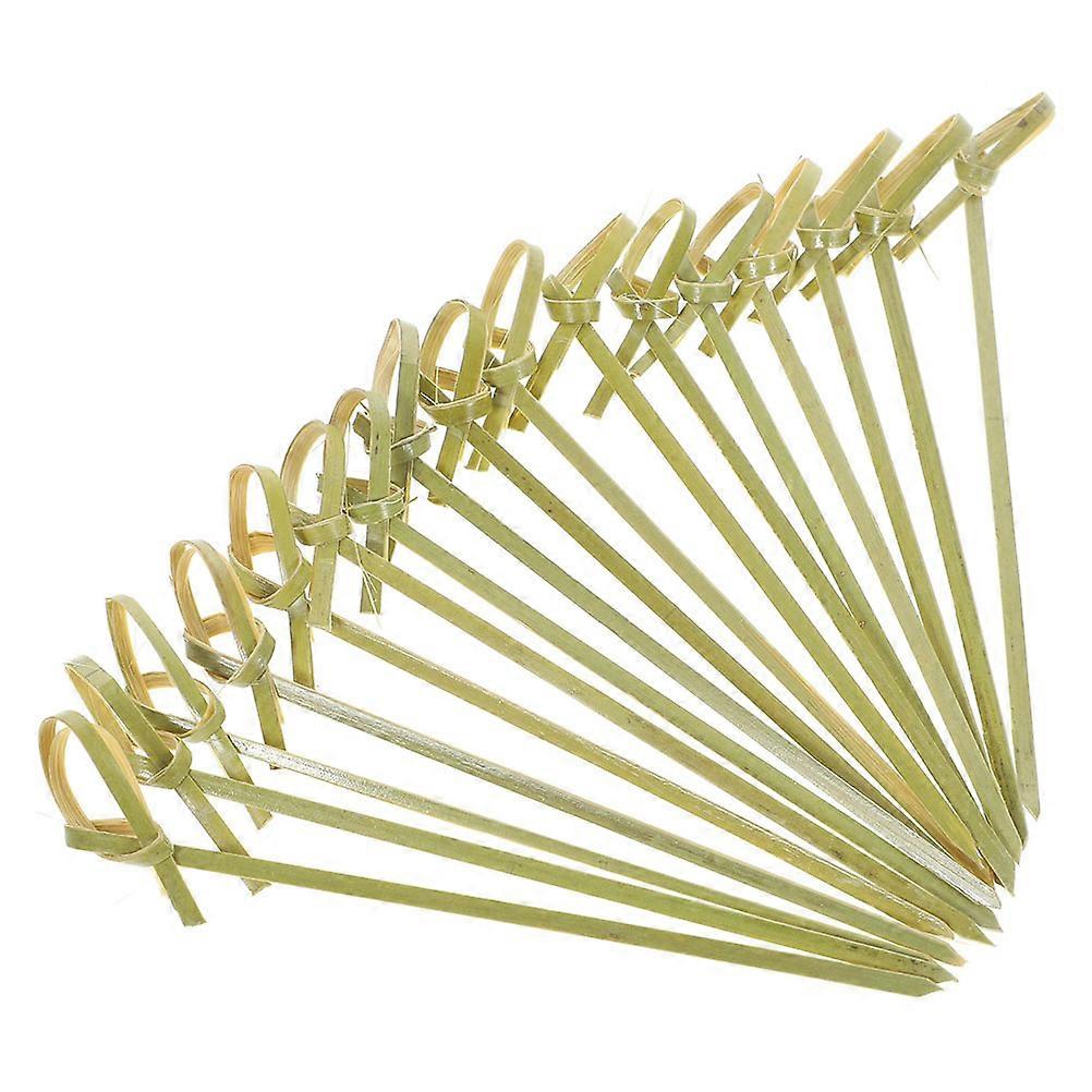 Food Decoration Skewers 400Pcs Light Yellow Bamboo Cocktail Sticks For Parties And Gatherings Disposable Design