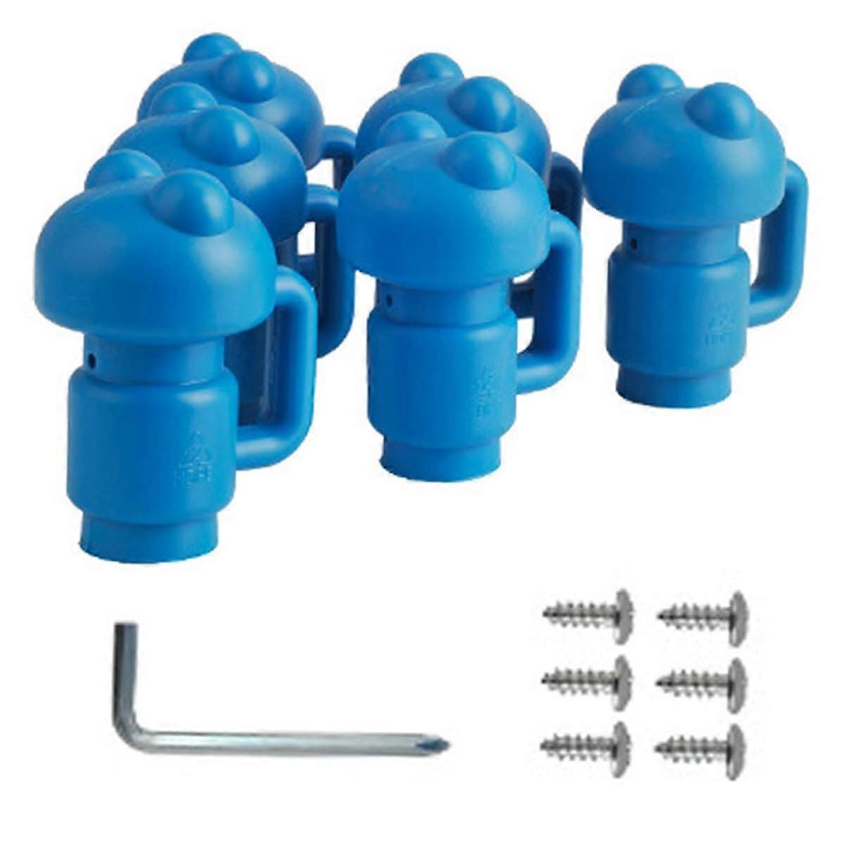 Trampoline End Cap Set Durable Protective Caps for Trampoline Net Poles Easy to Install Replacement Parts Compatible with Safety Nets