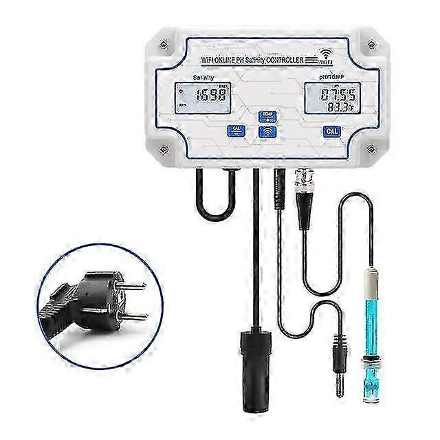 Digital tuya wifi ph/orp/temp meter 3 in 1 water quality tester aquarium accurate ph monitor acidometer app control us/eu plug 2025