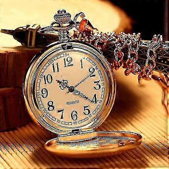 Zegarek kieszonkowy Vinta Kwarcowy zegarek kieszonkowy z łańcuchem Mechaniczny ruch Zegarek kieszonkowy Smooth Er Steel Men Watch Hand Ing Pocket Man 2025