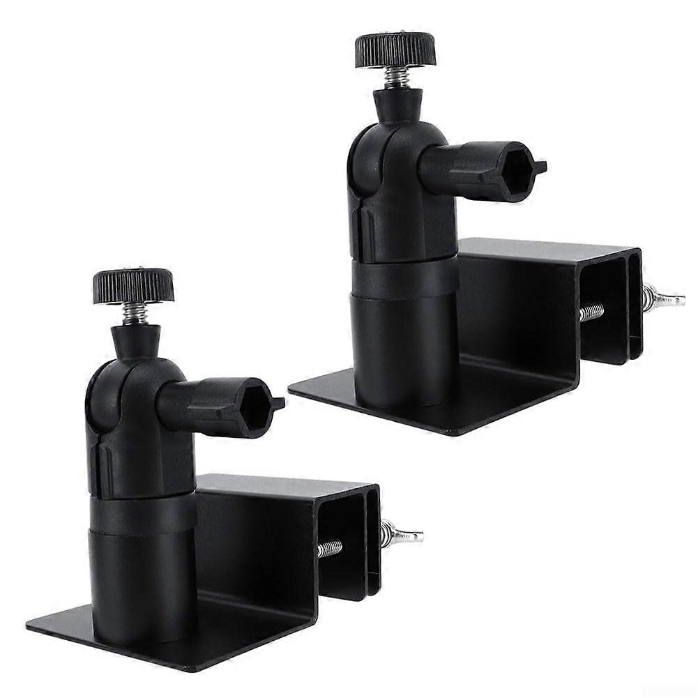 Aluminum Alloy Gutter Mount For Solar Cells, Weather Resistant, 2-Pack Black