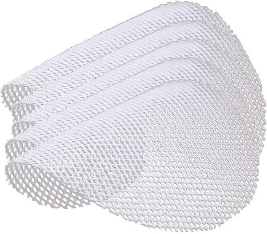 Silikon Steamer Mat - Gjenbrukbar Non-Stick Dumpling Pad (Hvit, 10 stk)