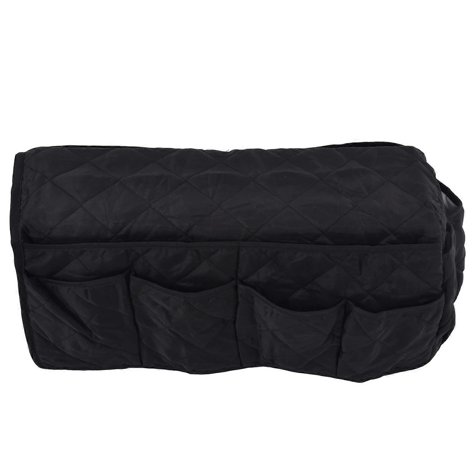 Couch Sofa Chair Armrest Remote Control Storage Organizer Holder (Black)