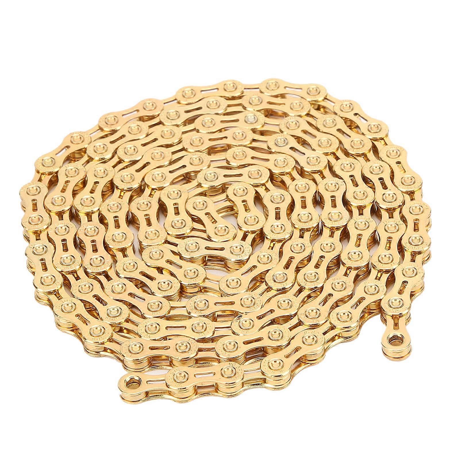 10 Speed Chain, 116 Links 1/2in x 11/128in Carbon Steel Bike Chain for Mountain Bikes
