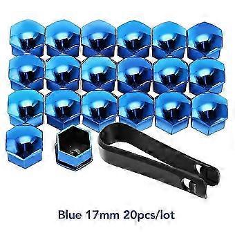 20pcs 17/19 / 21mm Tampas de cubo de roda de pneu Tampas de porcas de roda Tampas de proteção Parafusos de roda de pneu Tampas de porca Protetor de parafuso de cubo