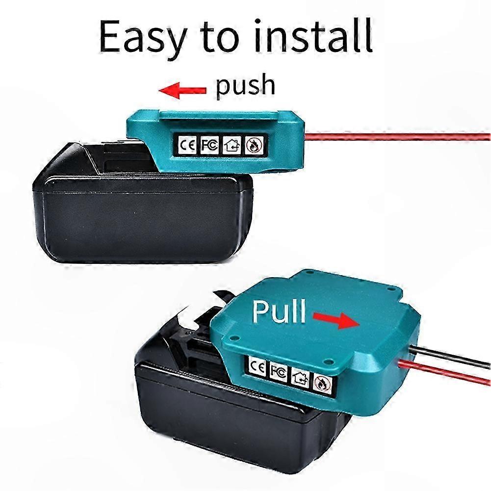 18V Battery Adapter with Wire Harness & Fuse for 12V Ride-On Toys