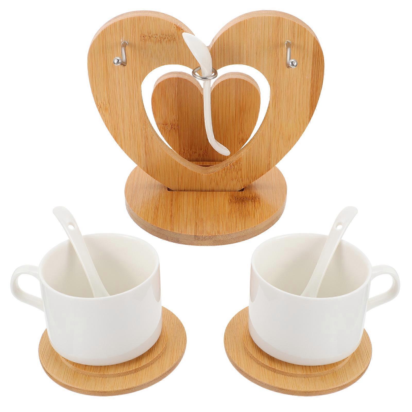 Ceramic Coffee Set for Adults Afternoon Tea Use Multi Color with Detail Holding Beverages 1 Set