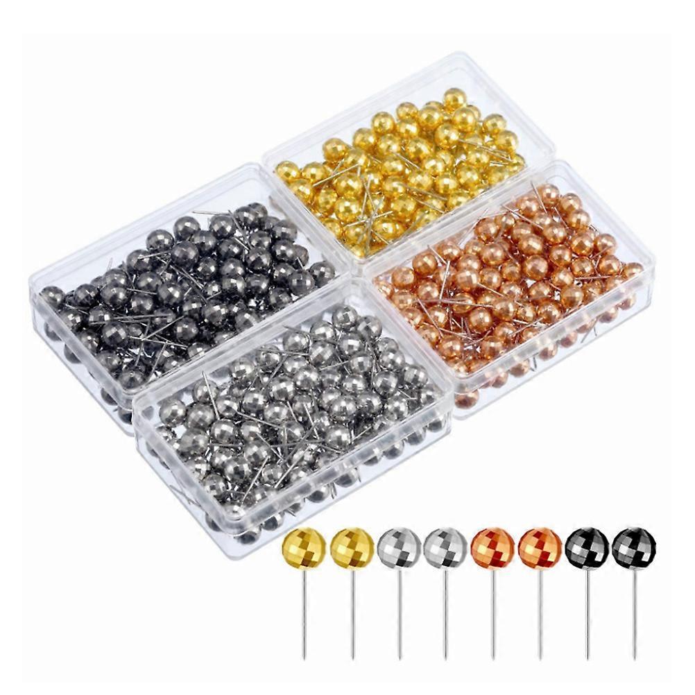 Fishing Gem Pins for Sewing with Plastic and Stainless Steel 4mm Assorted Color