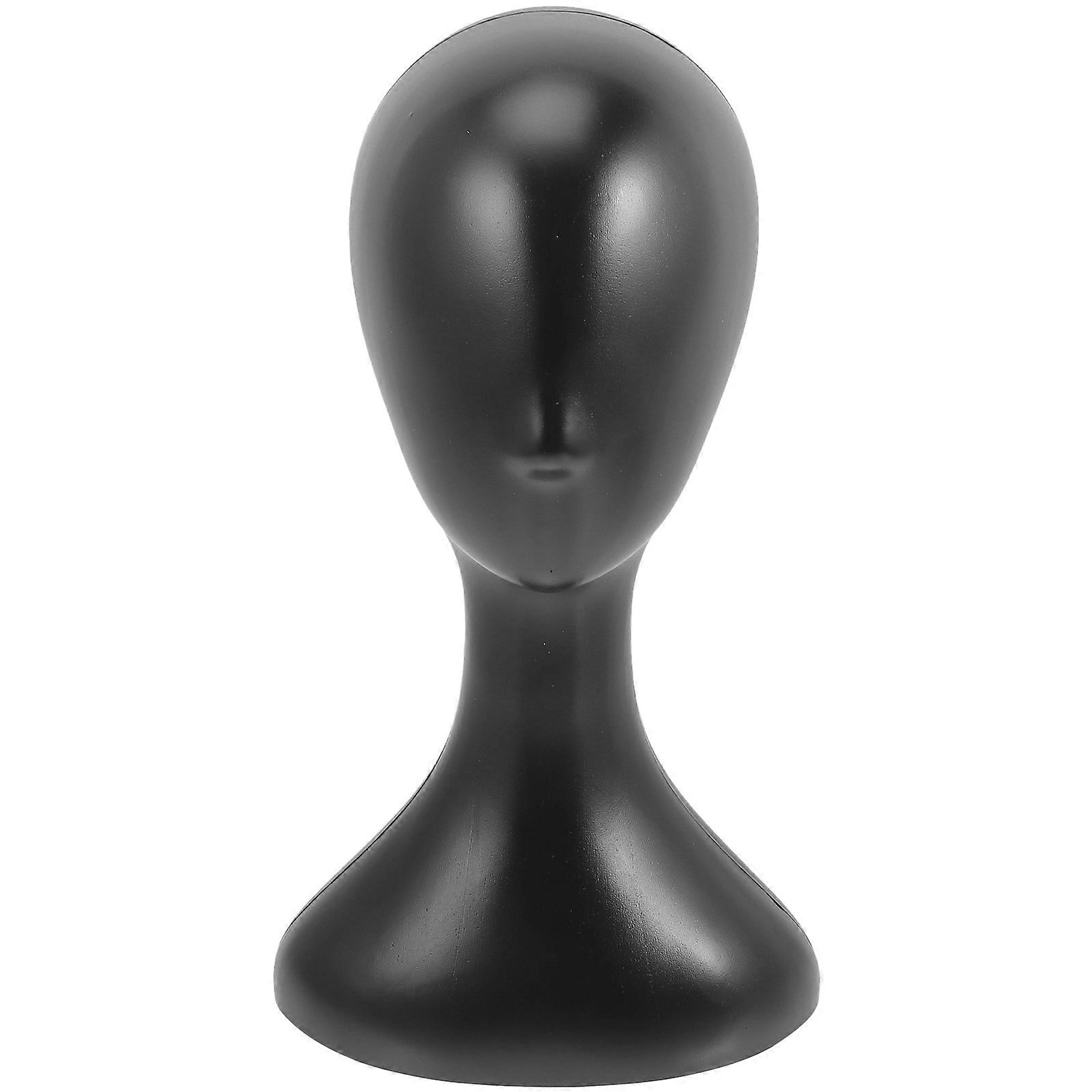 Hat Display Mannequin Head Model Headdress Storage Store Display Plastic Black 1Pack