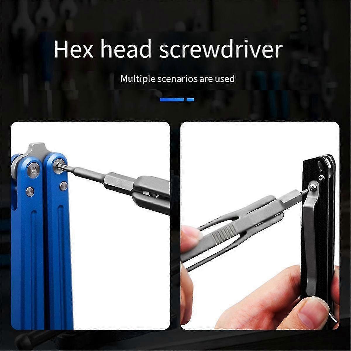 Titanium Alloy Torx Screwdriver Magnetic Suction Extendable Palm Screwdriver Portable Disassembly Antiskid Tool