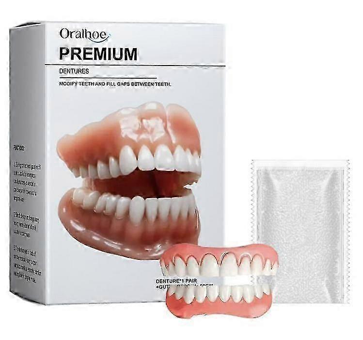 Premium Custom ,smileasego False Teeth Set