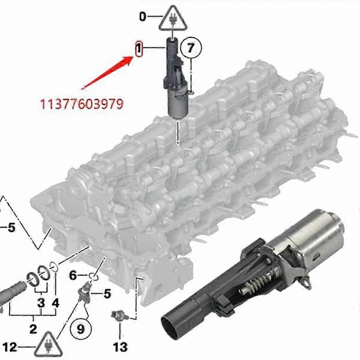 Camshaft Solenoid Adjustment Kit for Valvetronic Timing Actuator Motor 11377603979 N20 N55 Engines